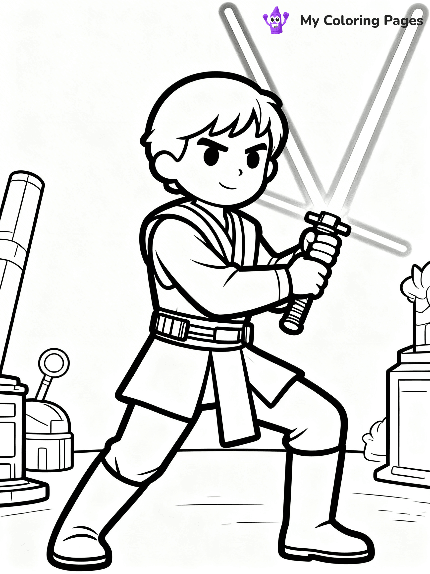 Lightsaber Coloring Pages - 16