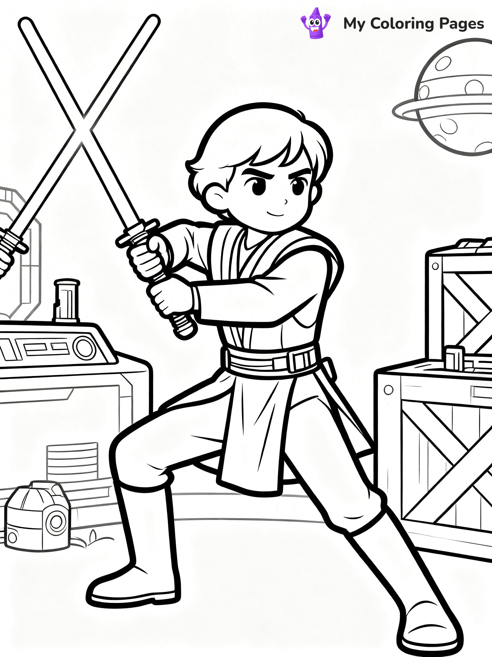 Lightsaber Coloring Pages - 15