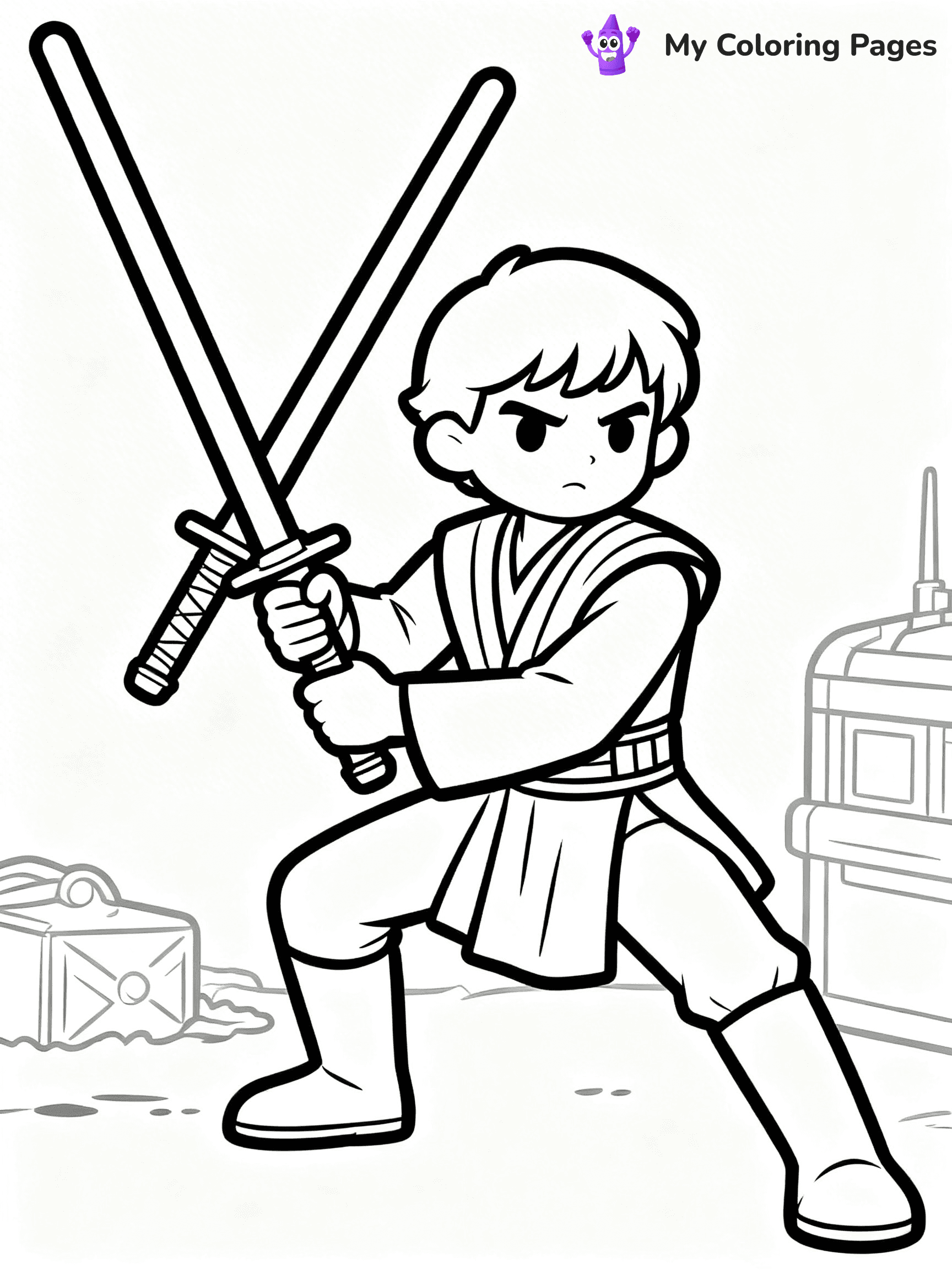 Lightsaber Coloring Pages - 14