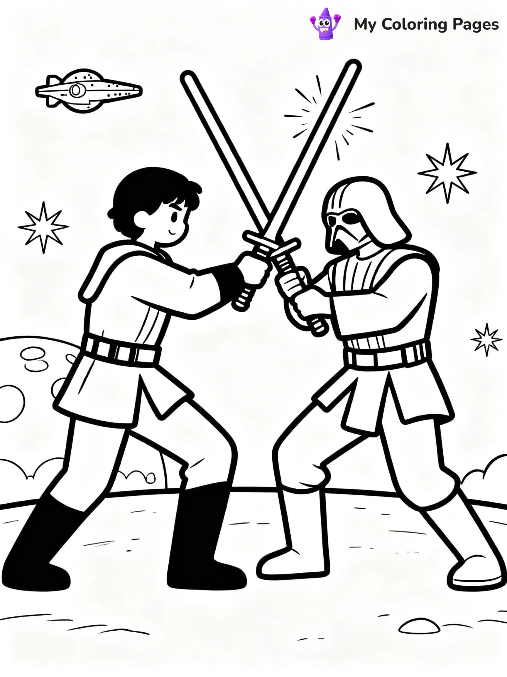 Lightsaber Coloring Pages - 17