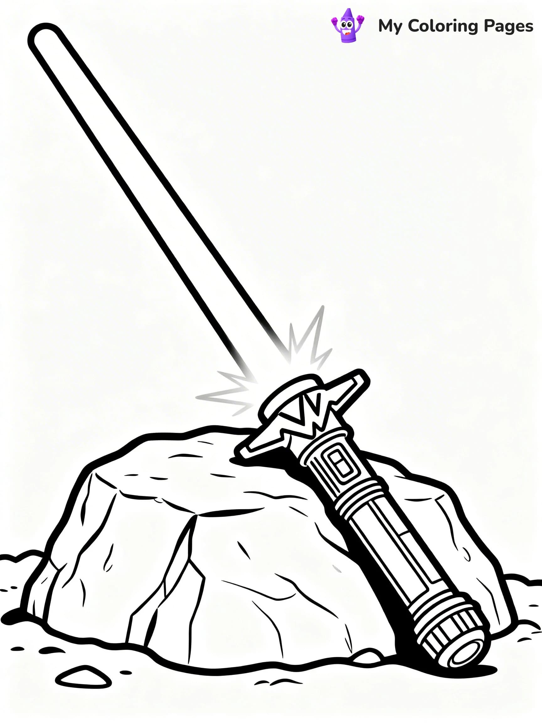 Lightsaber Coloring Pages - 12