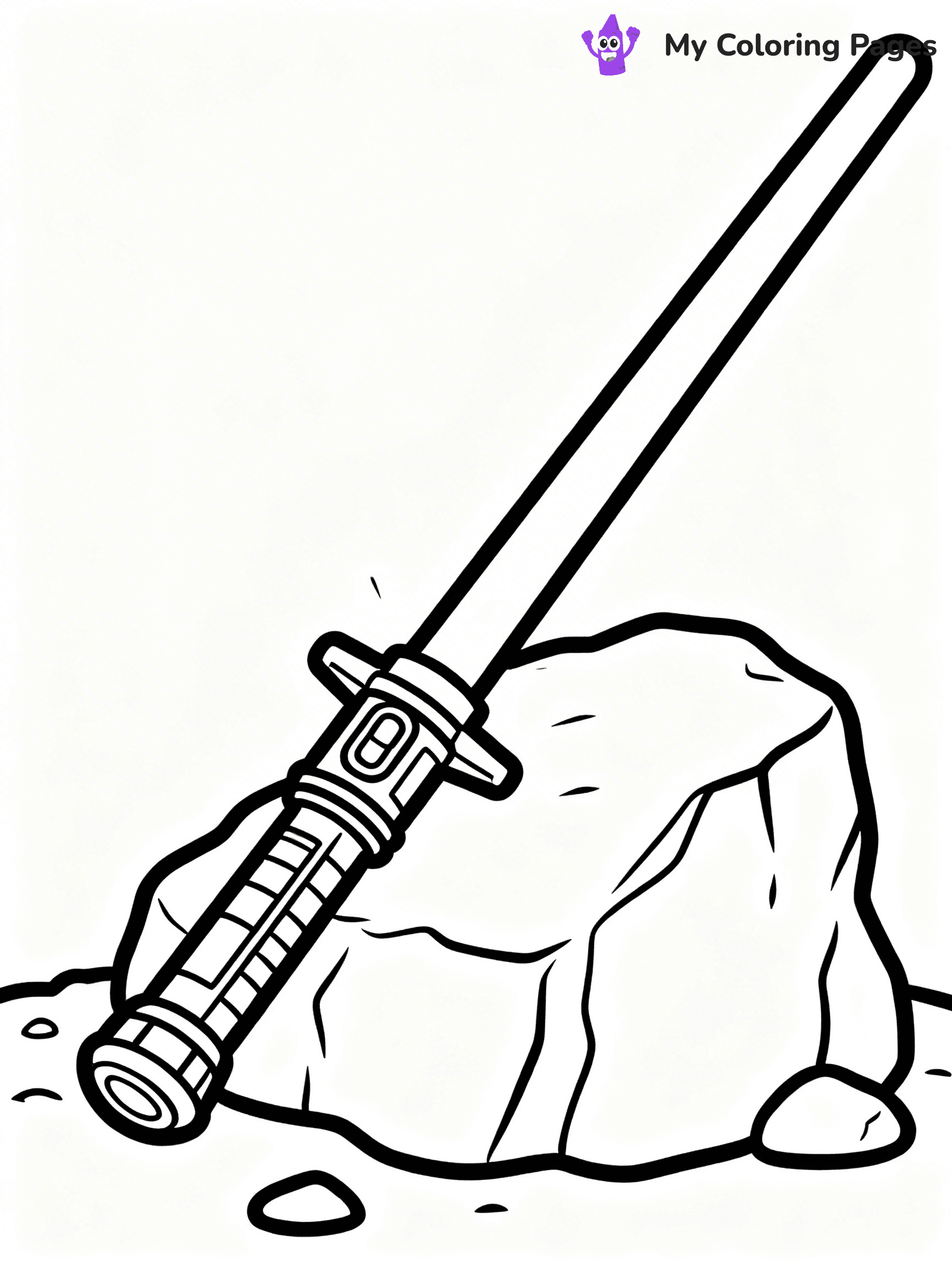 Lightsaber Coloring Pages - 1
