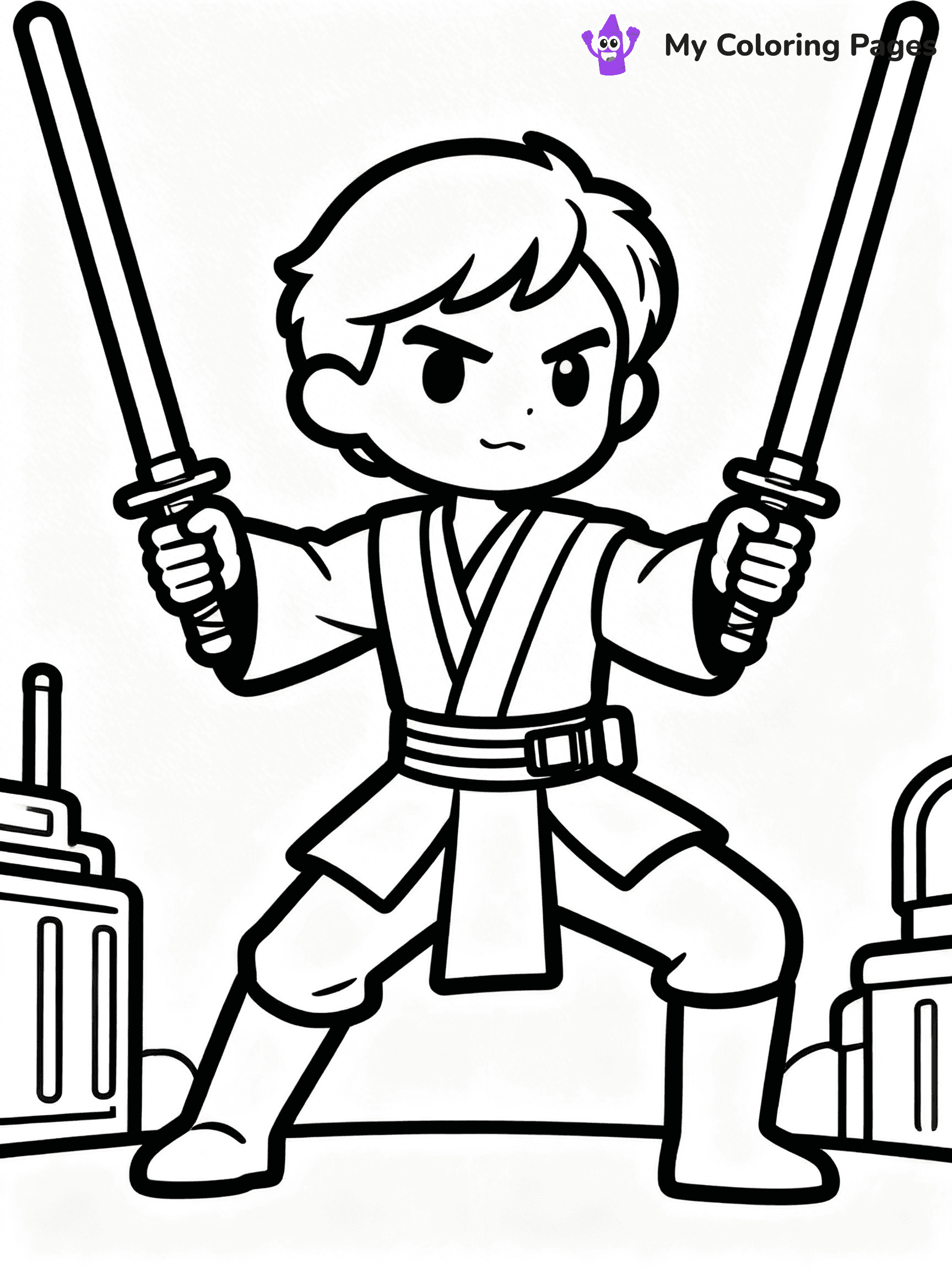 Lightsaber Coloring Pages - 1