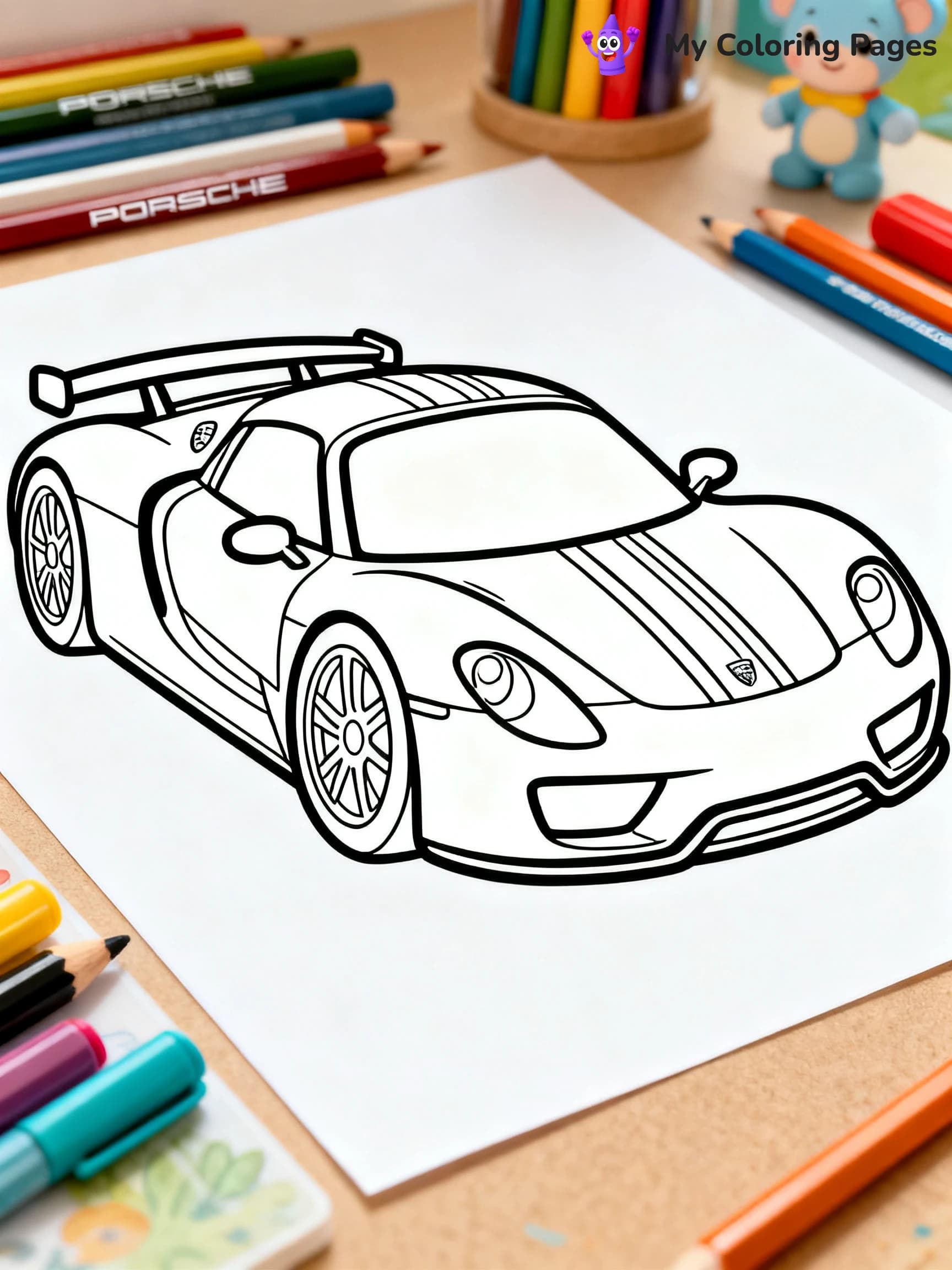Porsche Coloring Pages - 24
