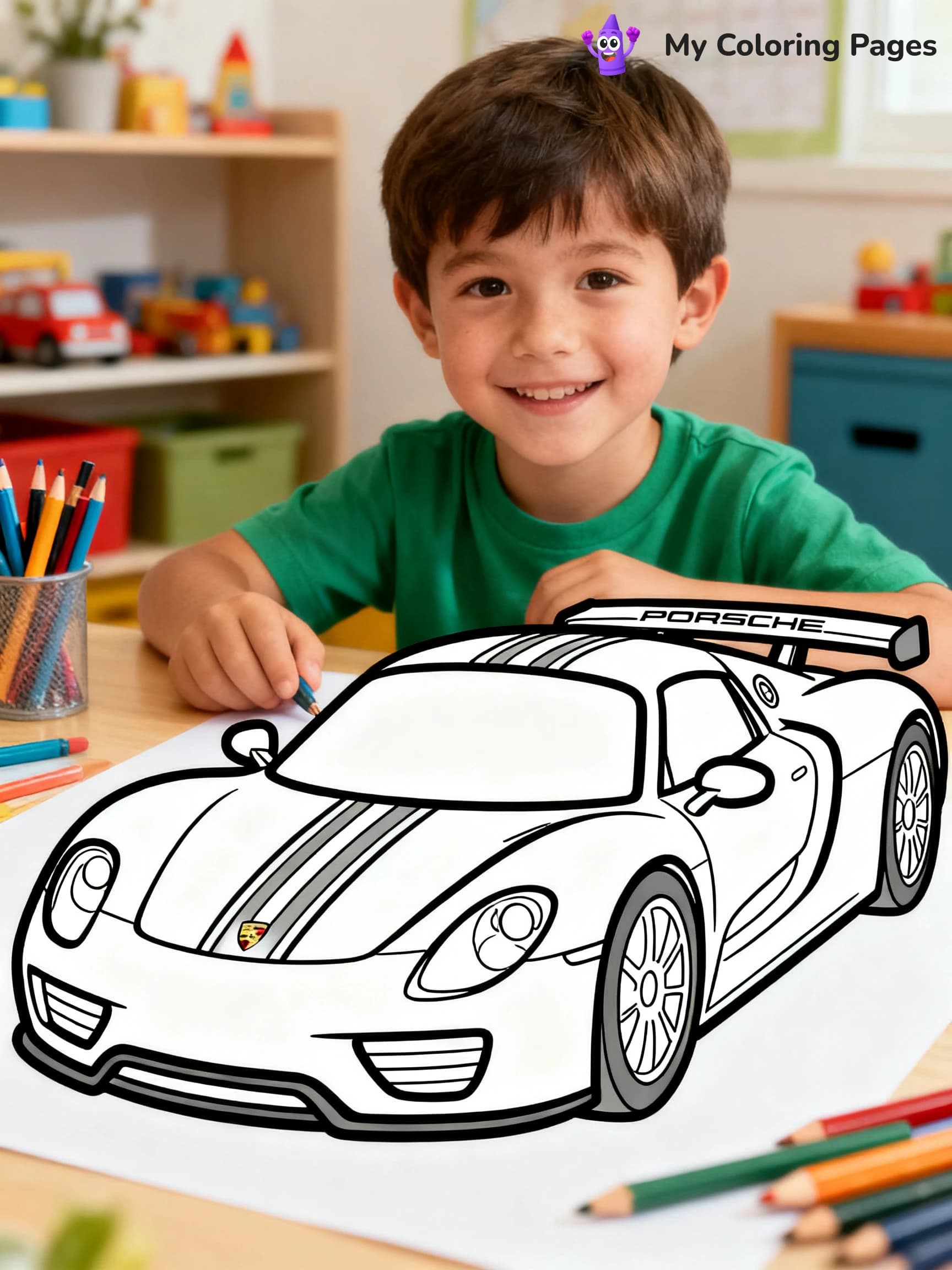Porsche Coloring Pages - 21