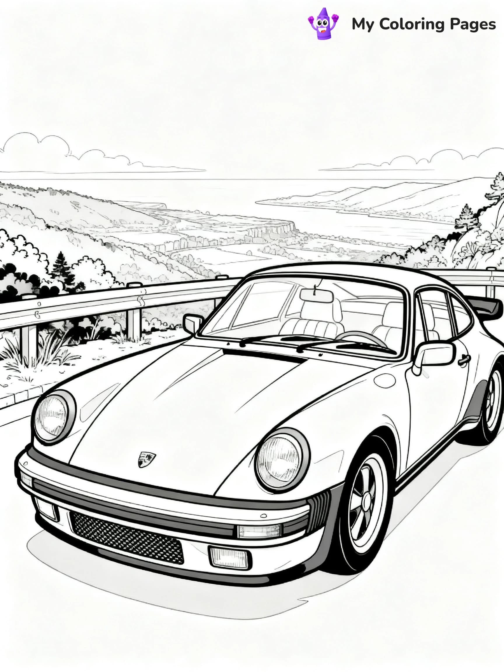 Porsche Coloring Pages - 20