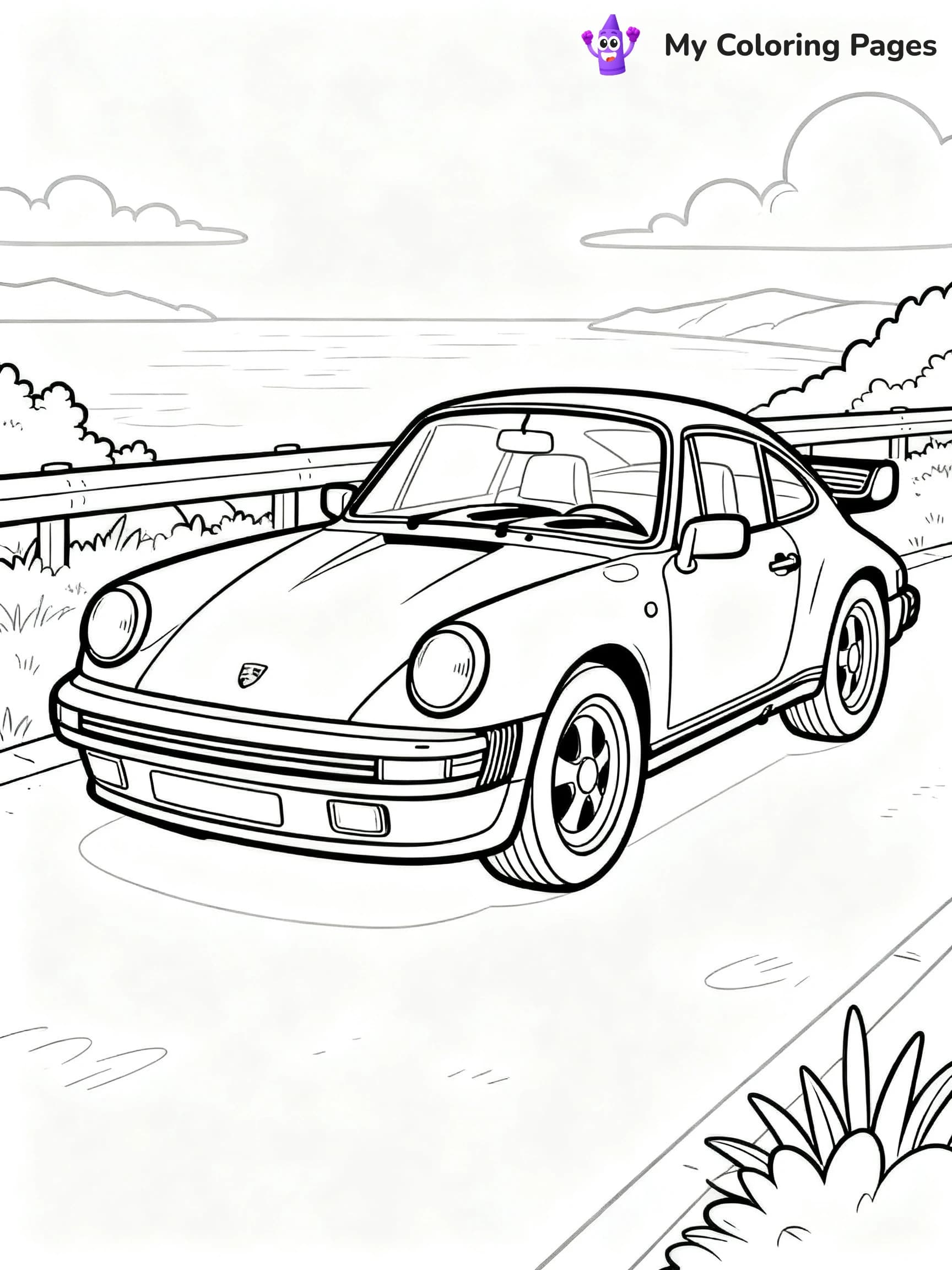 Porsche Coloring Pages - 19