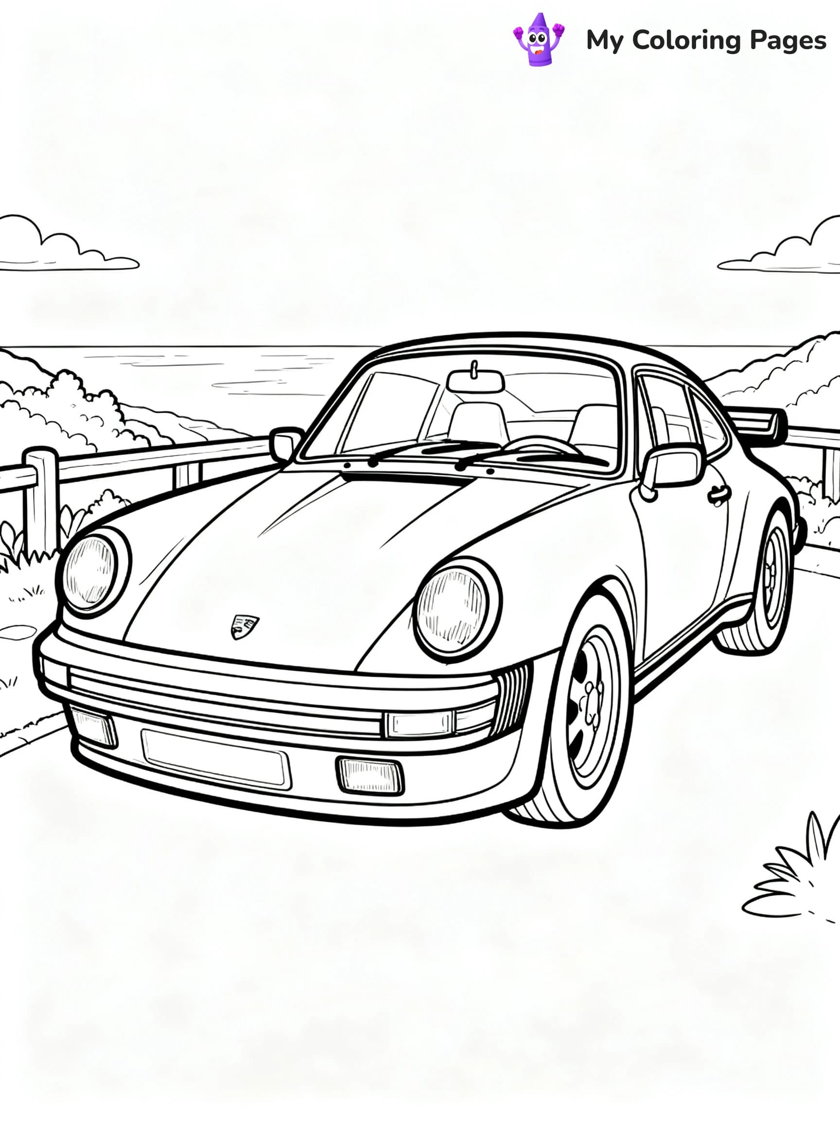 Porsche Coloring Pages - 17