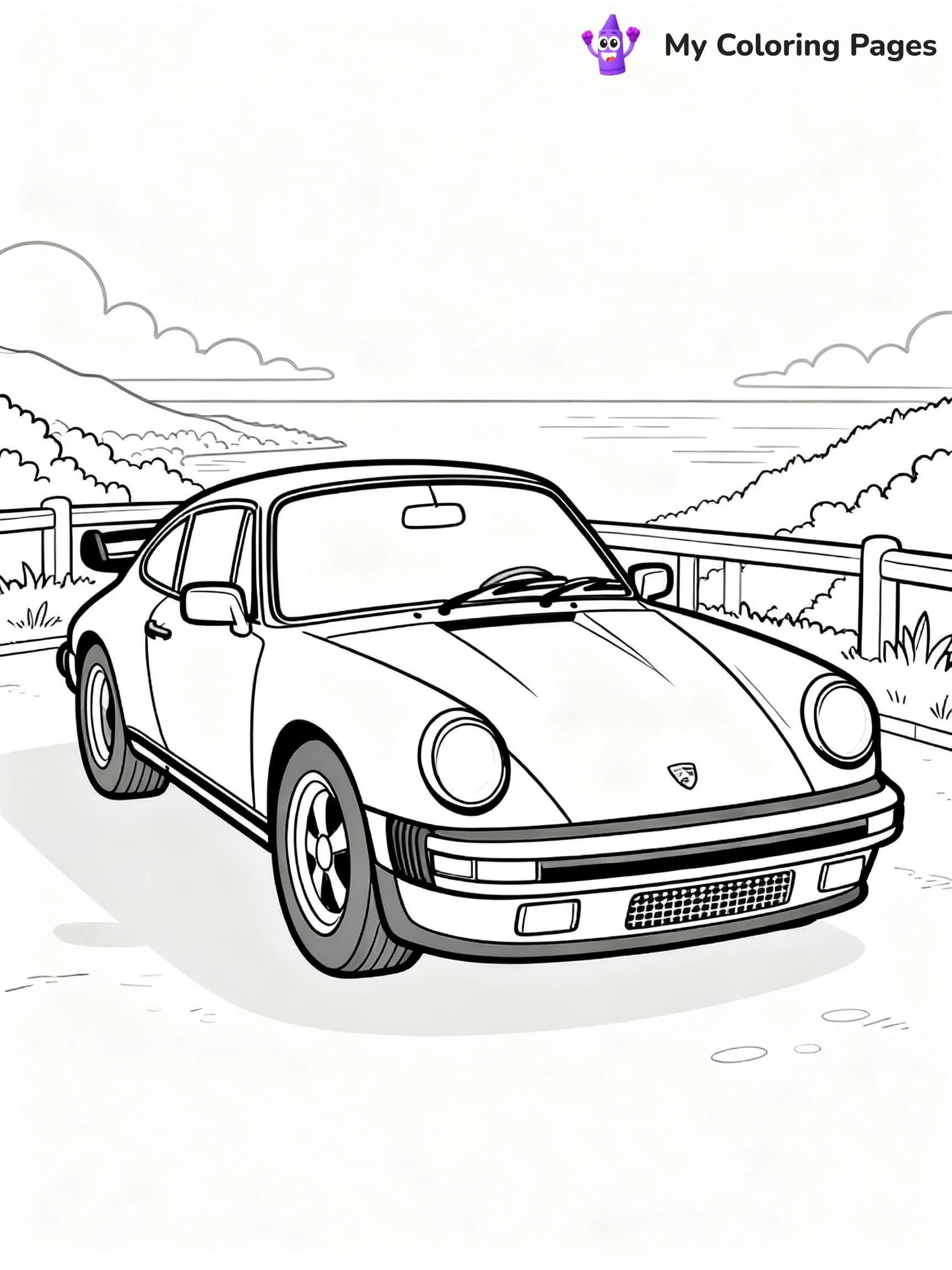 Porsche Coloring Pages - 16