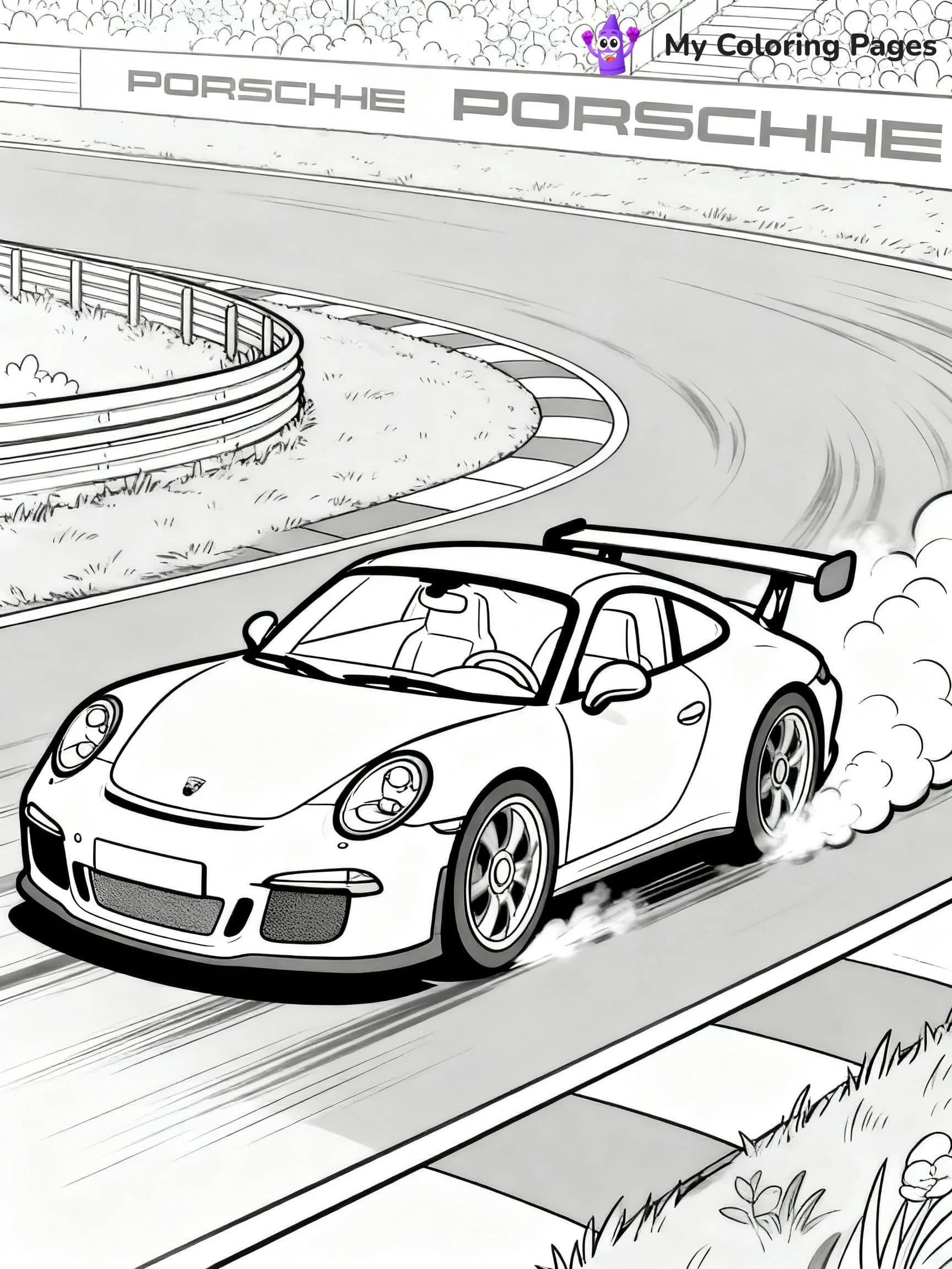 Porsche Coloring Pages - 12
