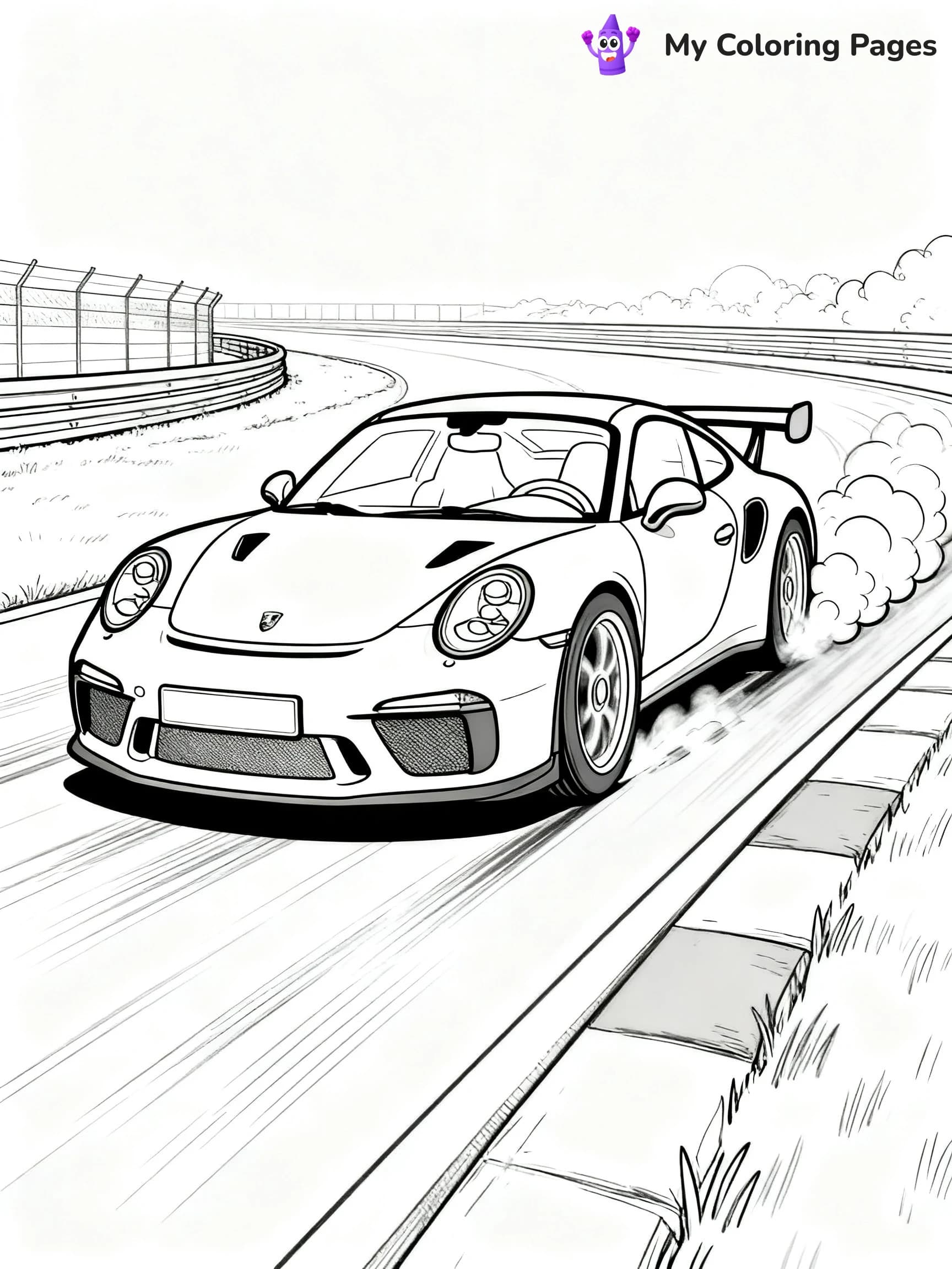 Porsche Coloring Pages - 10