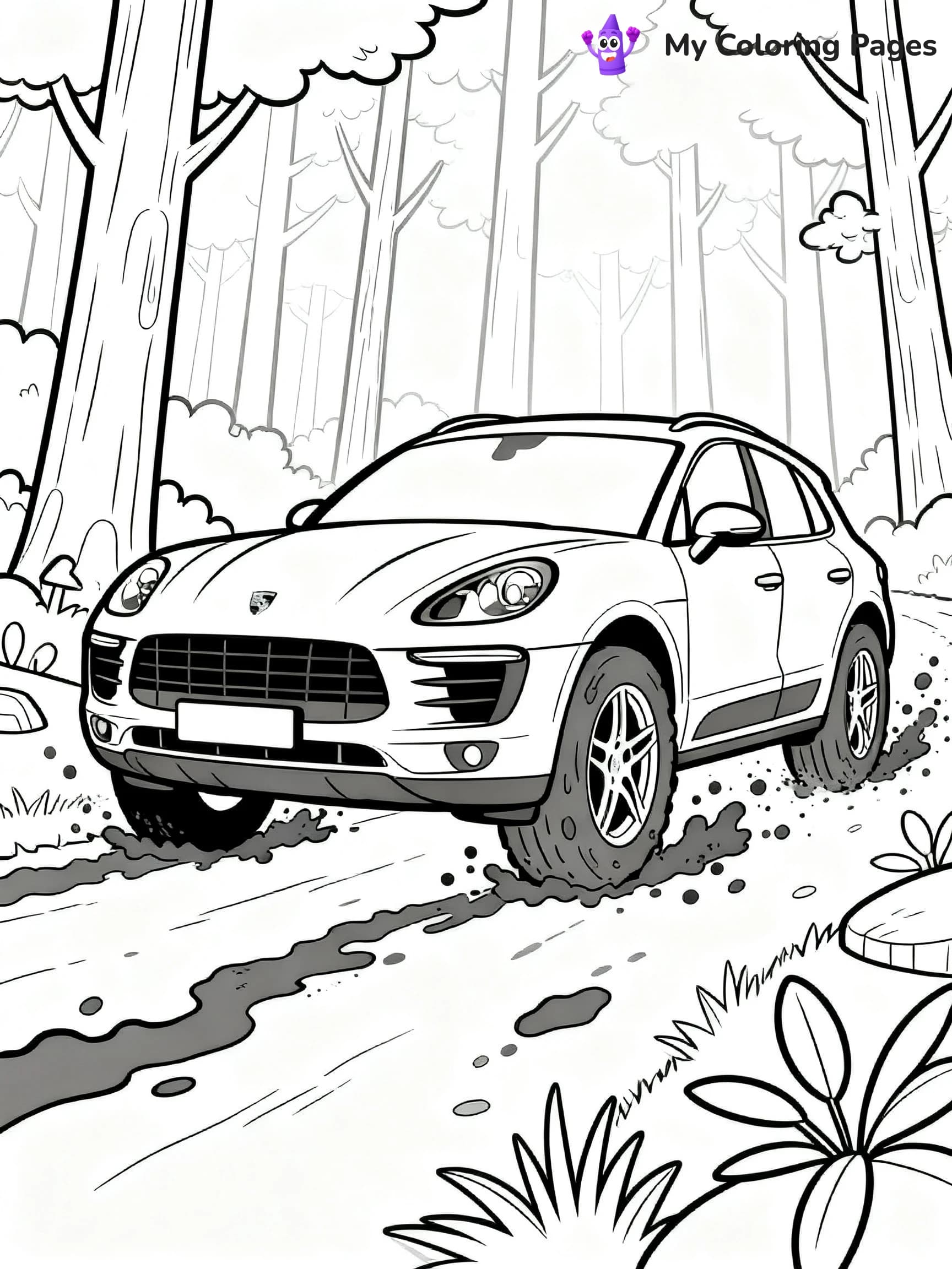 Porsche Coloring Pages - 7