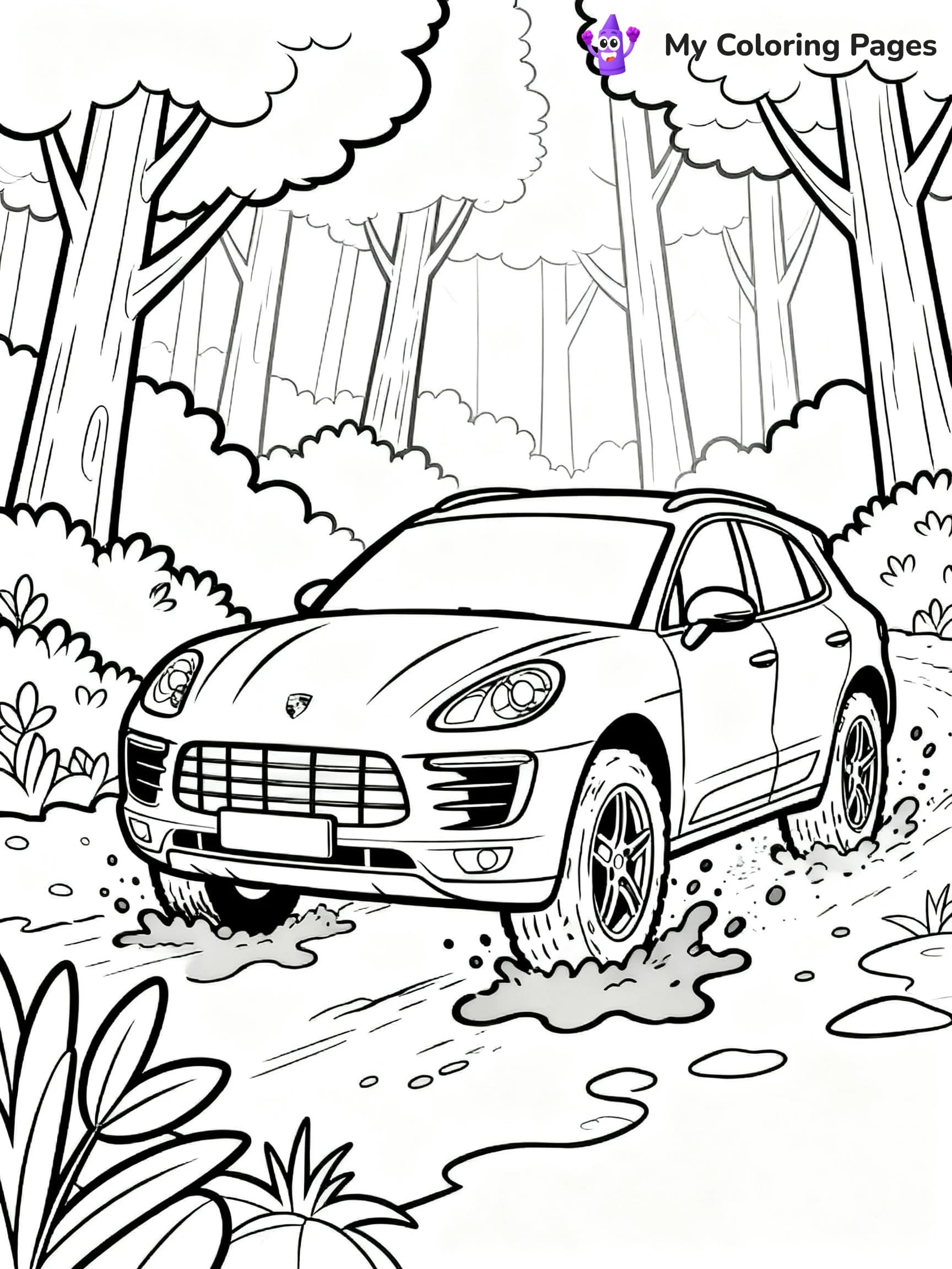 Porsche Coloring Pages - 2