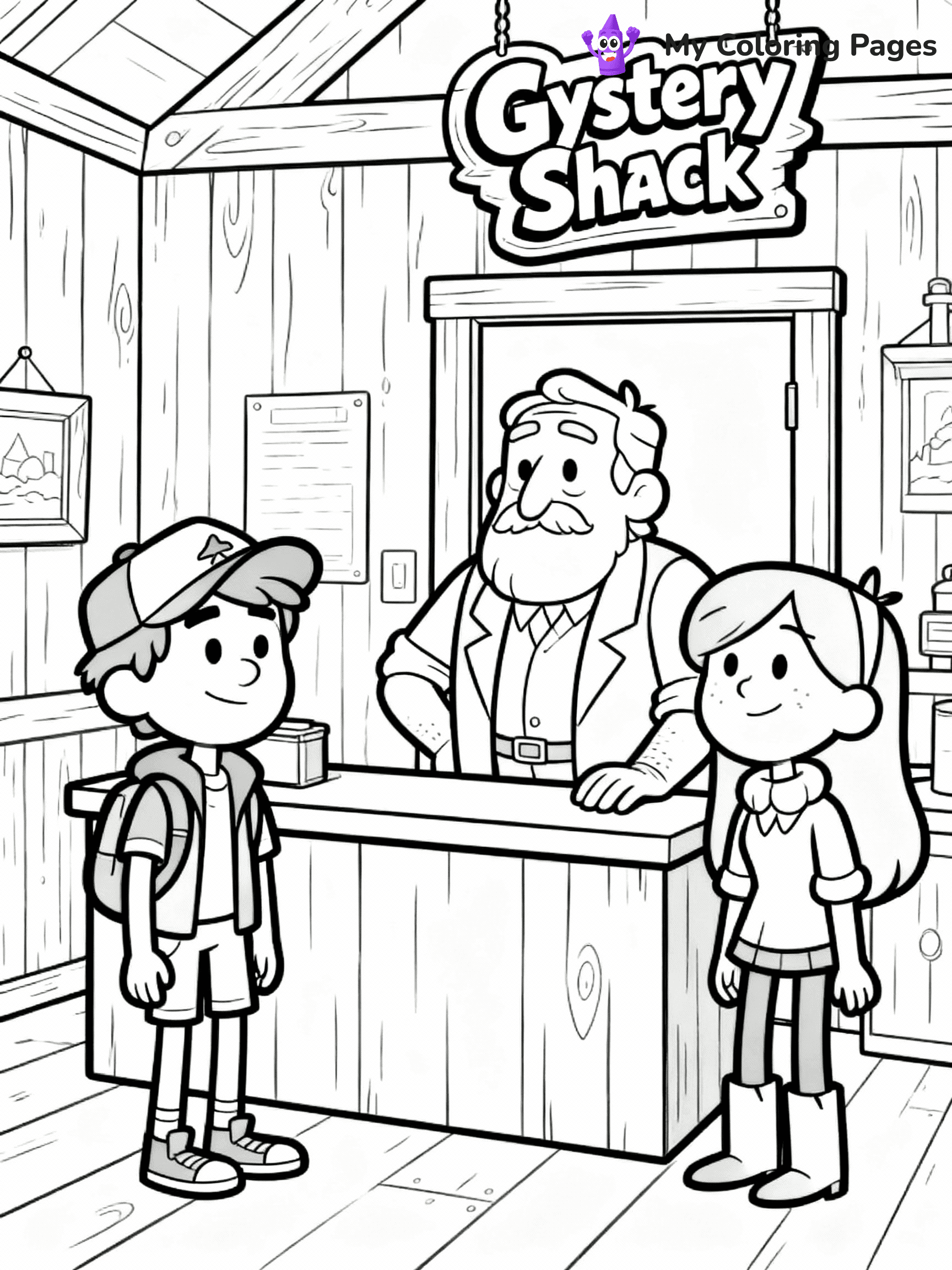 Gravity Falls Coloring Pages - 12
