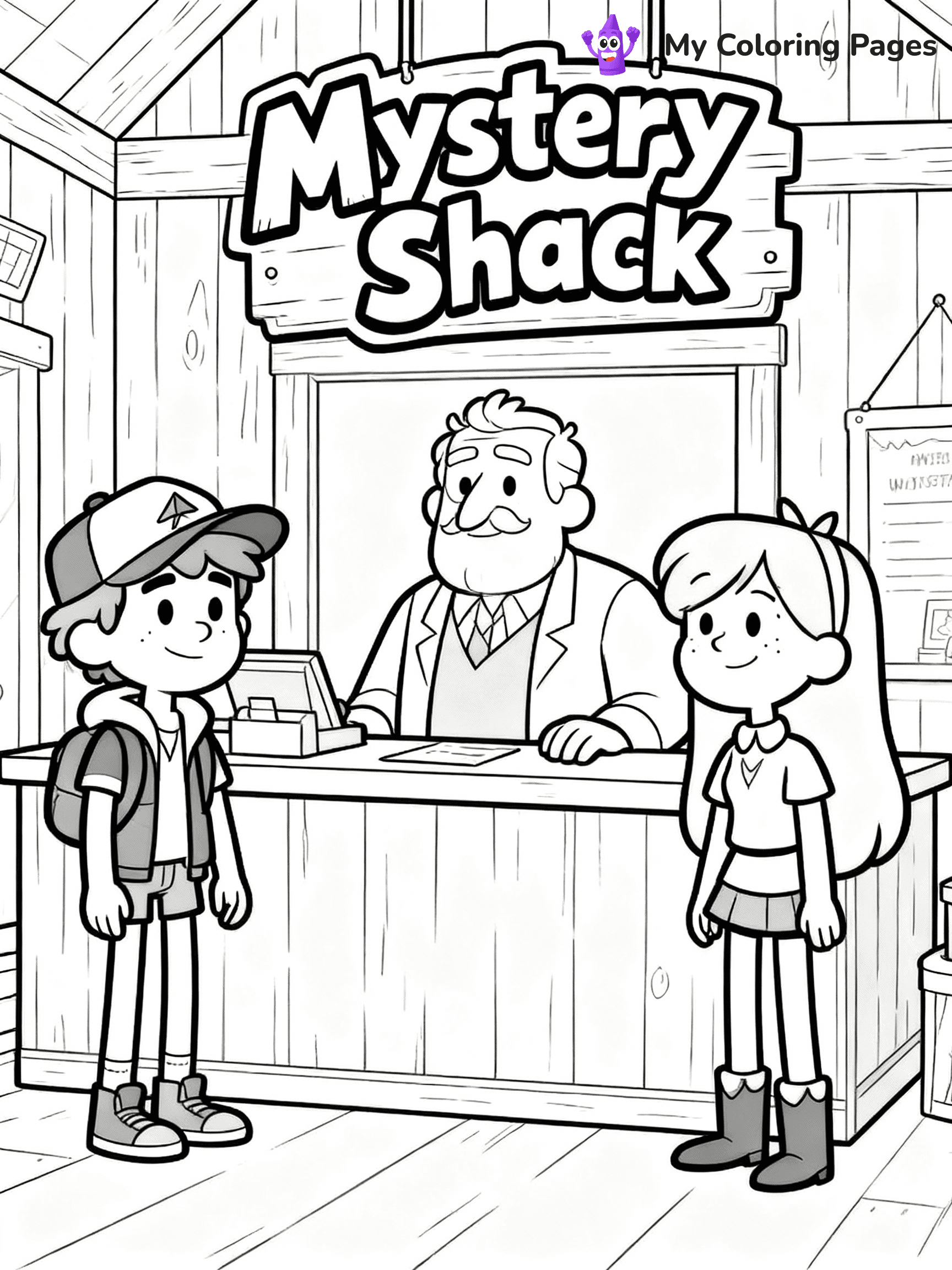 Gravity Falls Coloring Pages - 8