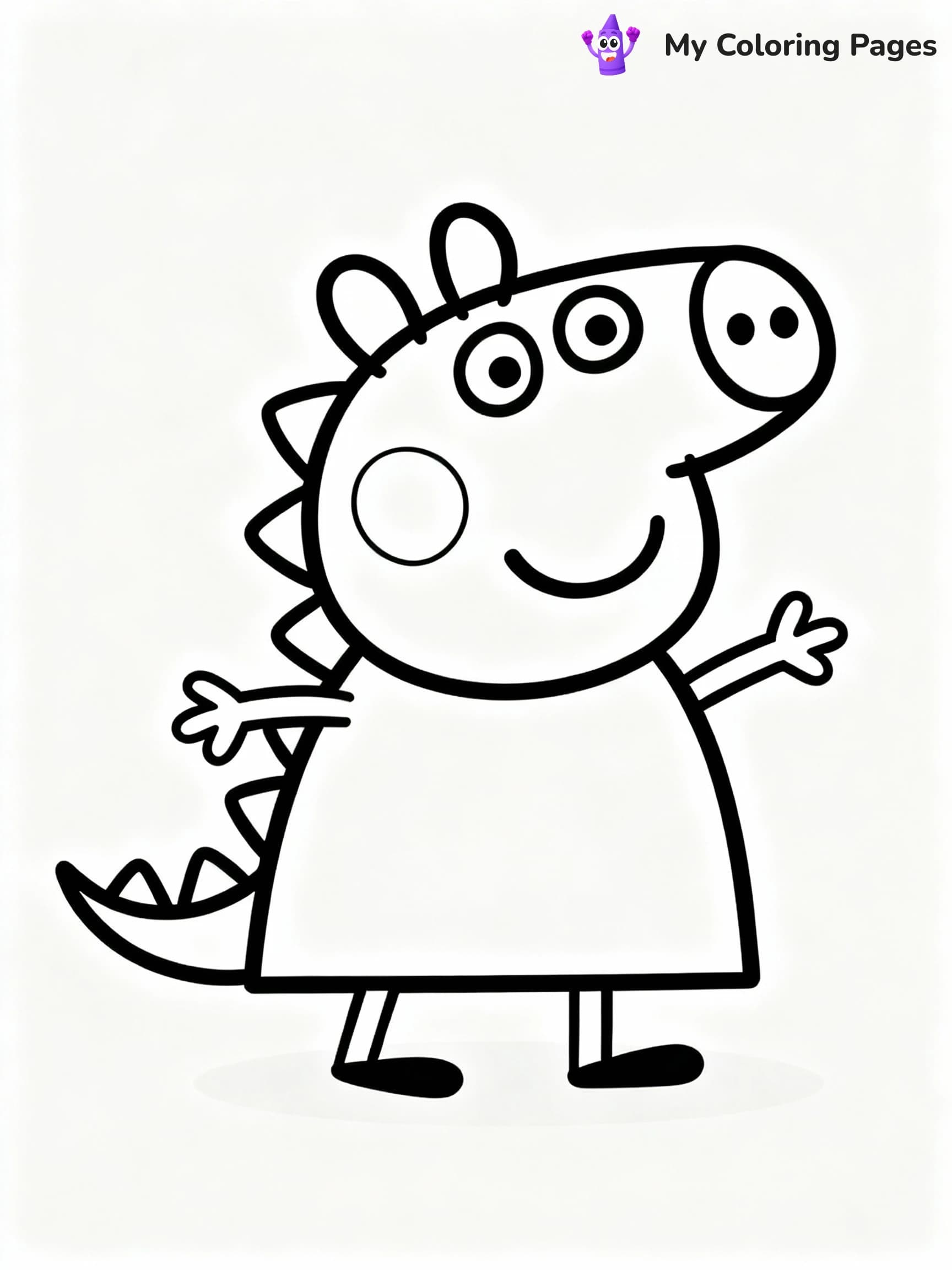 Peppa Pig Coloring Pages - 10