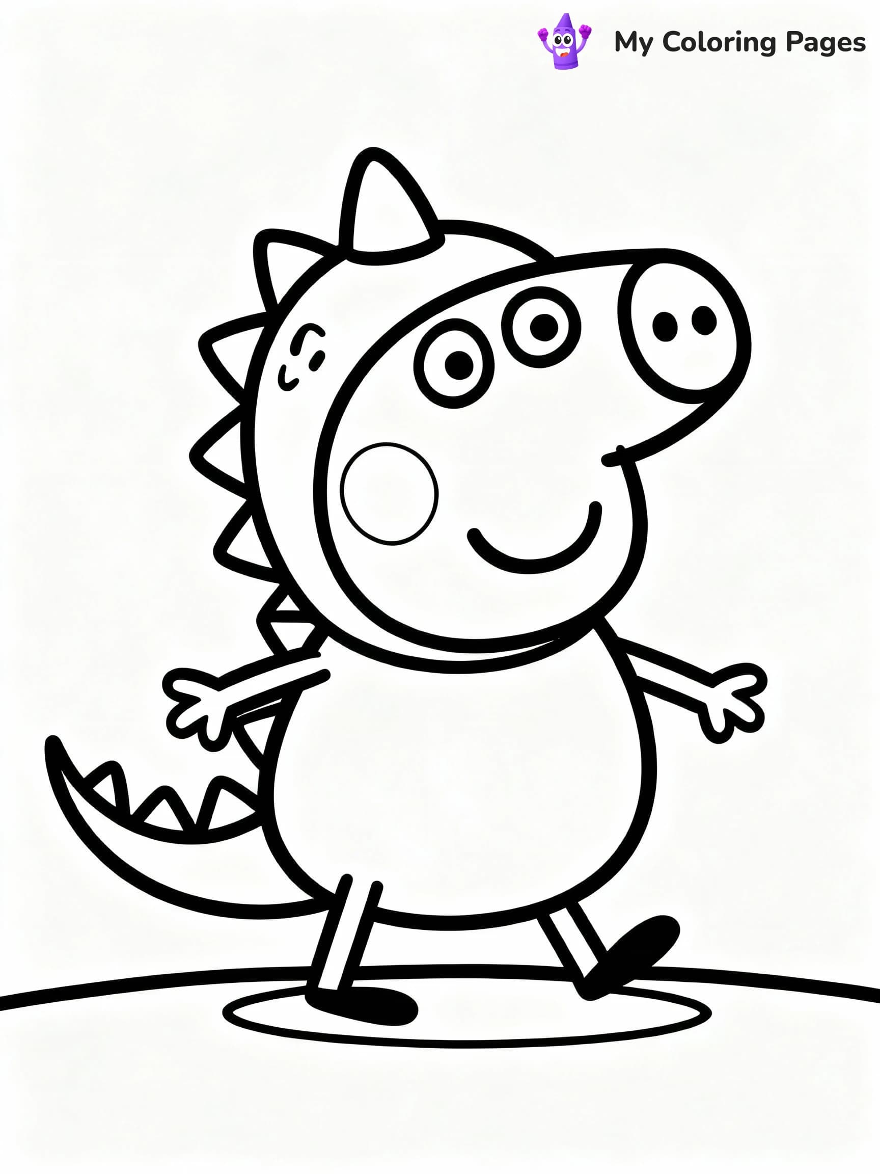 Peppa Pig Coloring Pages - 8
