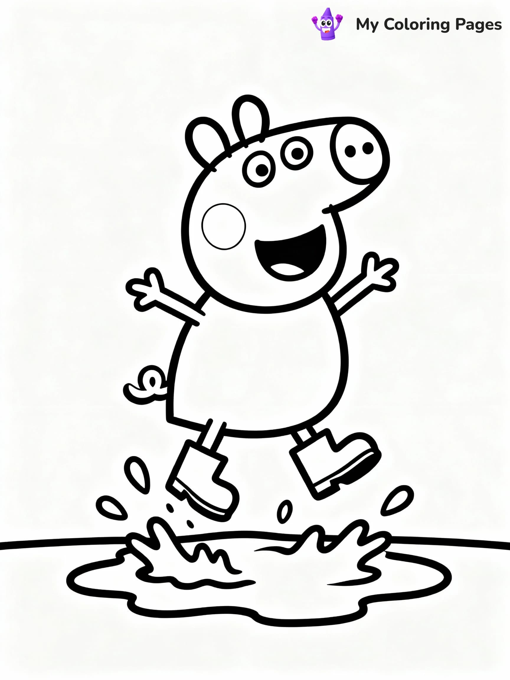 Peppa Pig Coloring Pages - 3