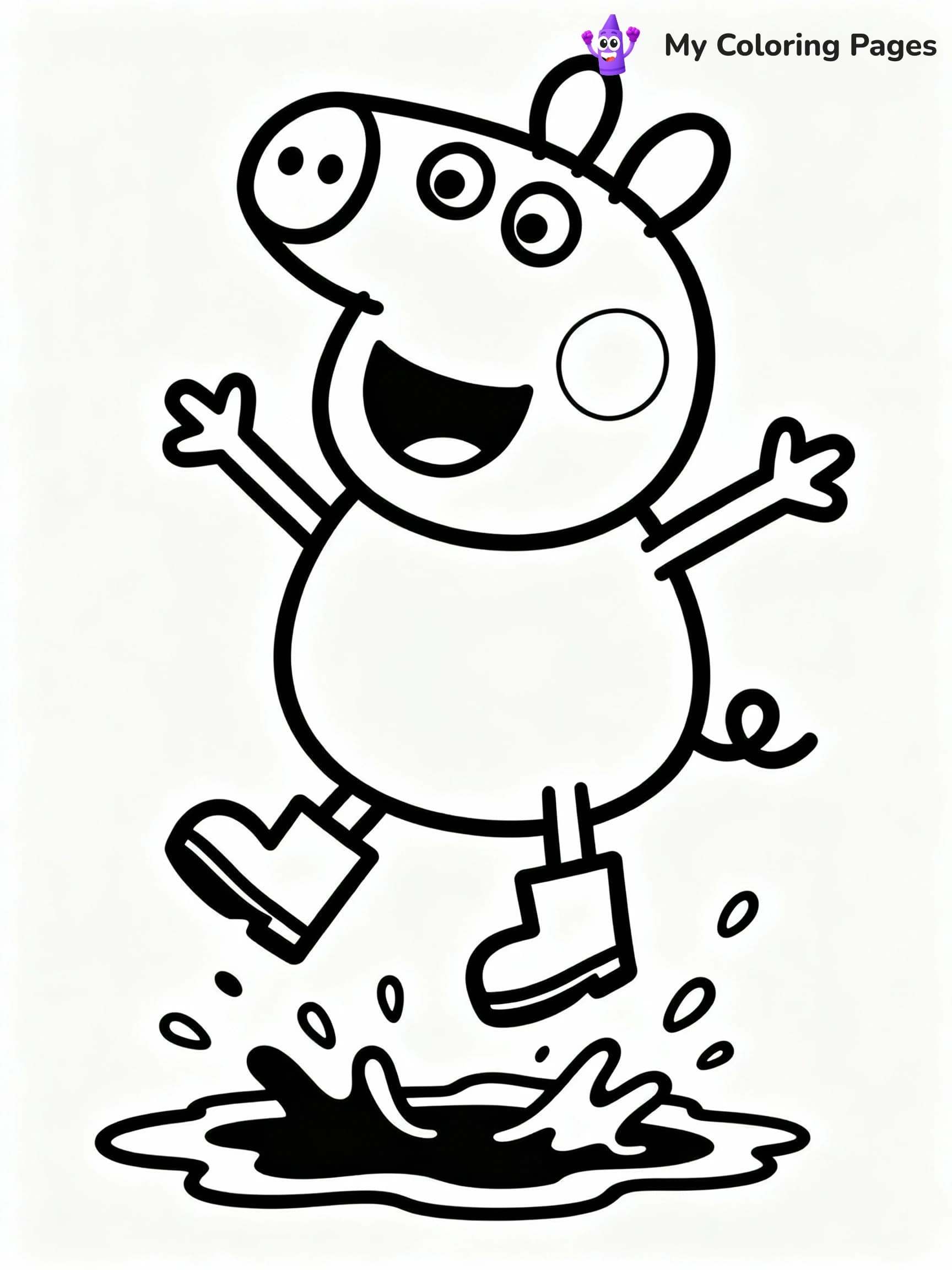 Peppa Pig Coloring Pages - 1