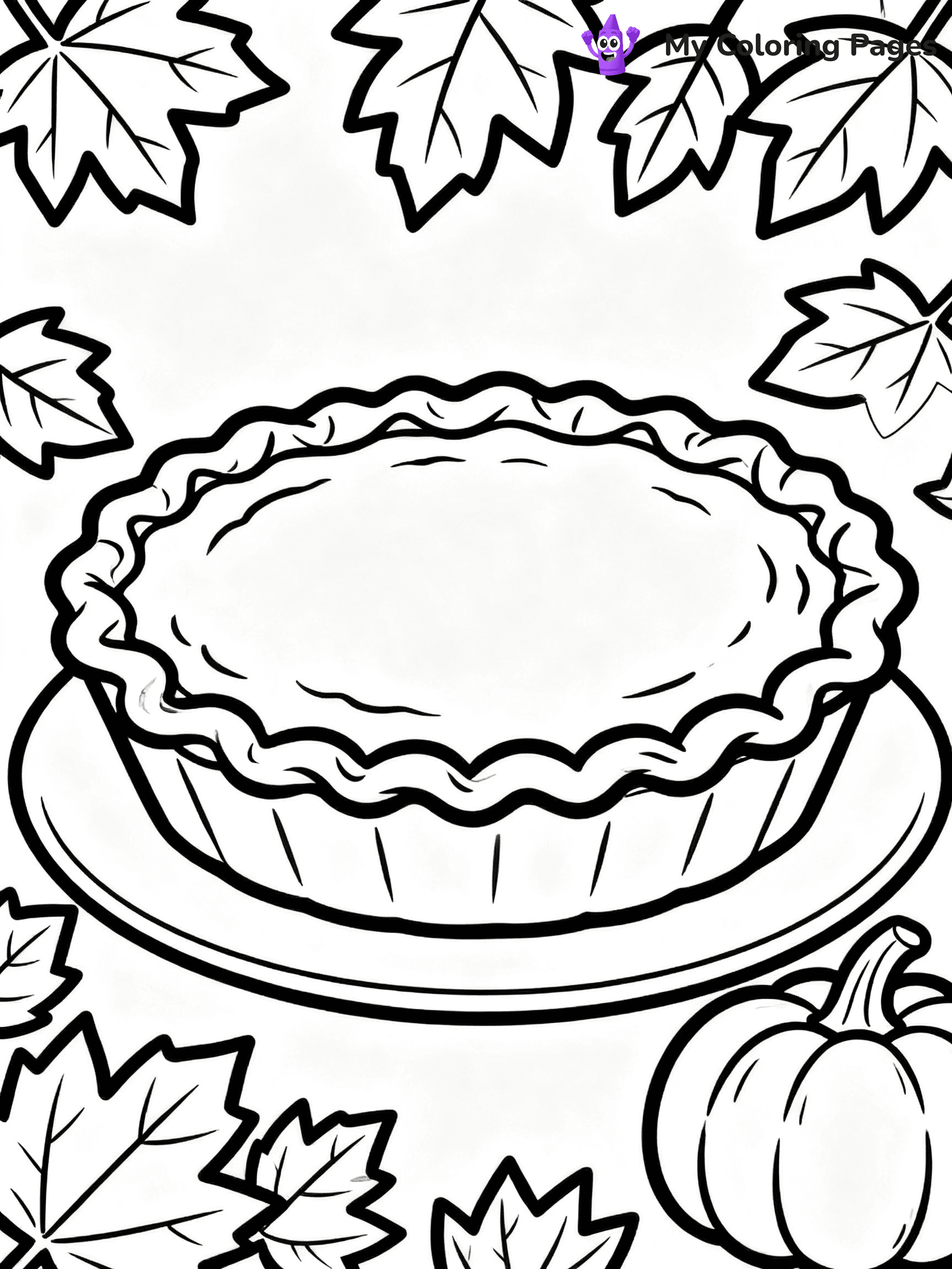 Pie Coloring Pages - 75