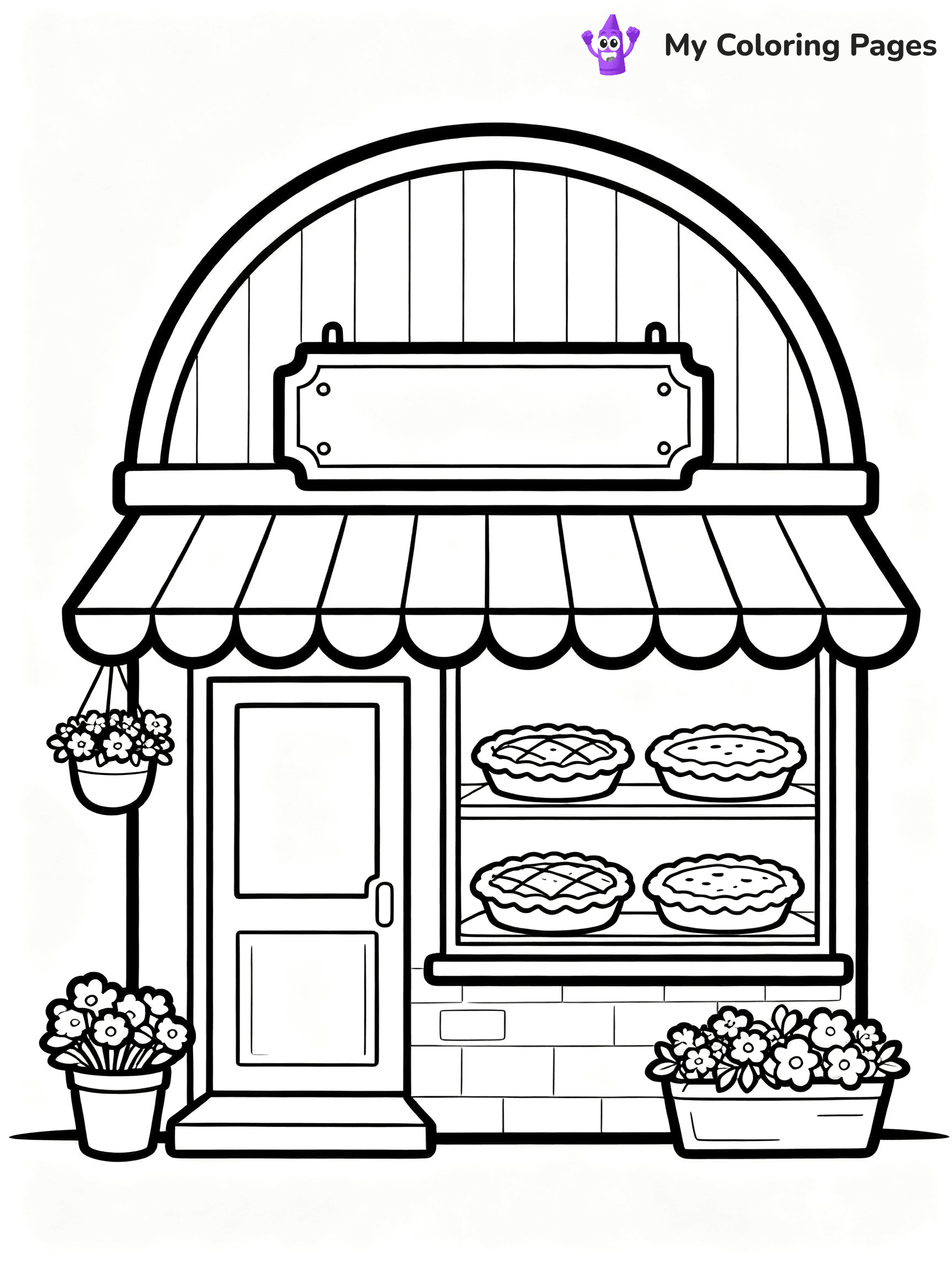 Pie Coloring Pages - 27