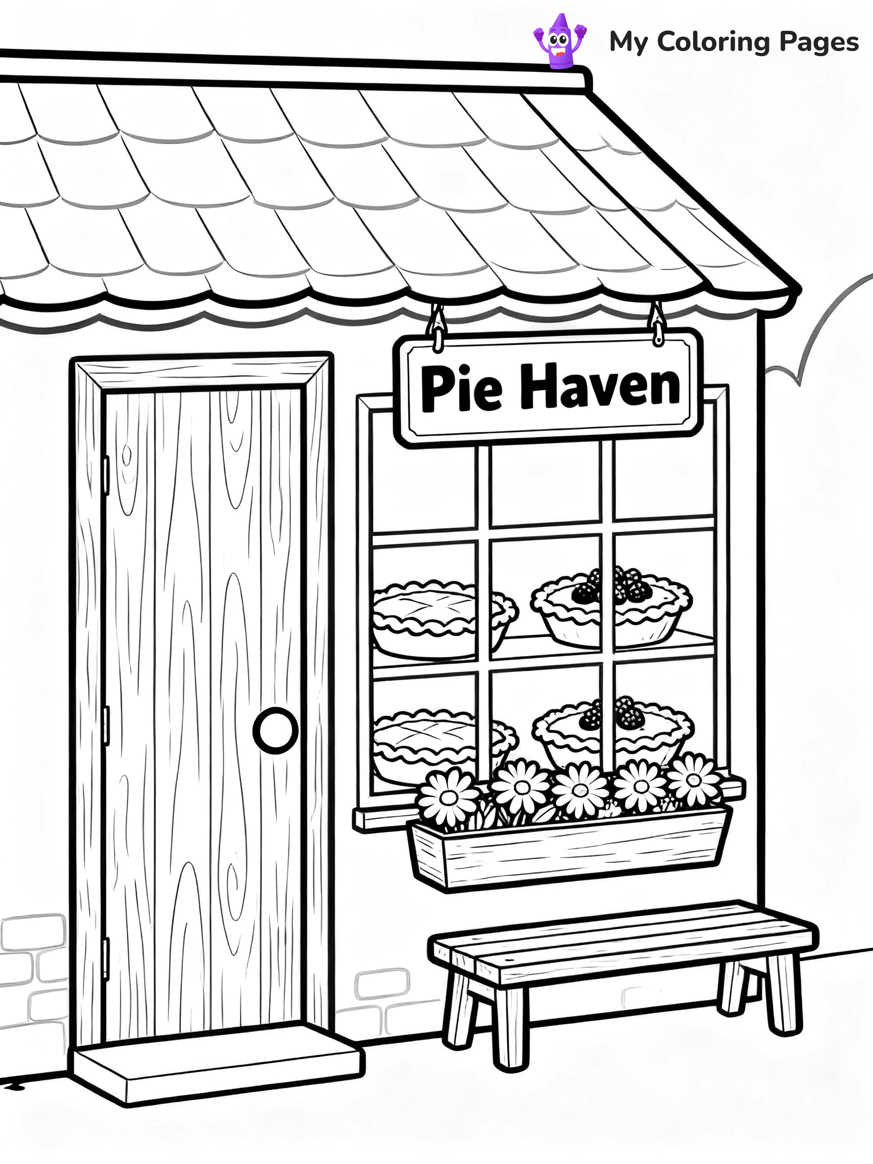 Pie Coloring Pages - 24