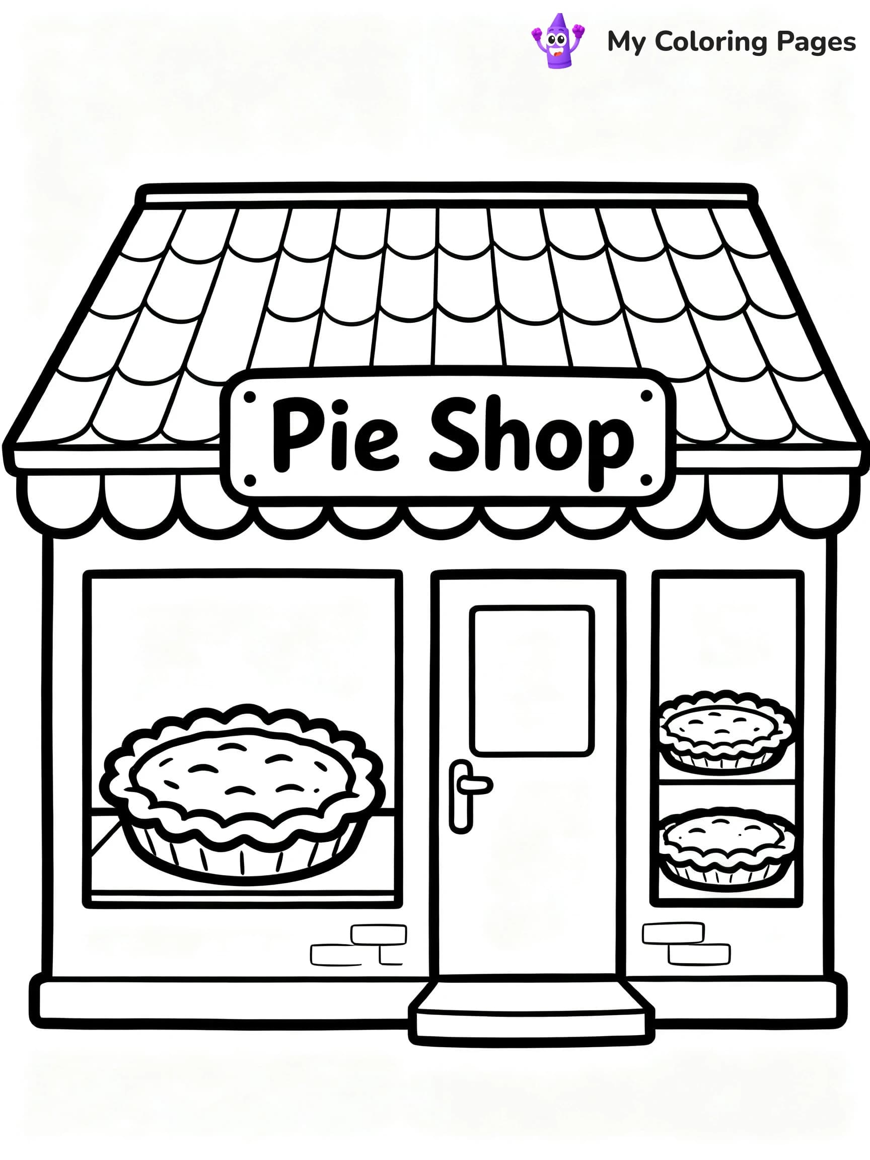 Pie Coloring Pages - 23