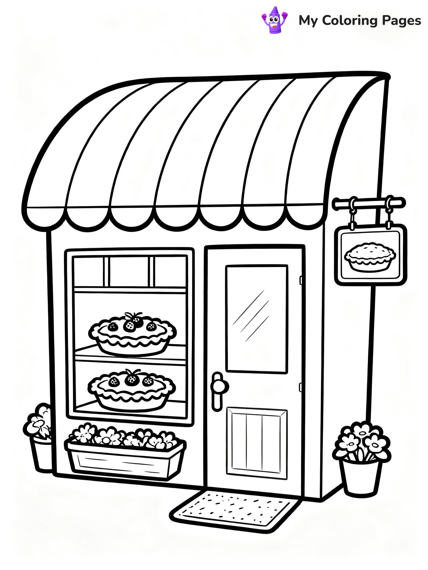 Pie Coloring Pages - 22