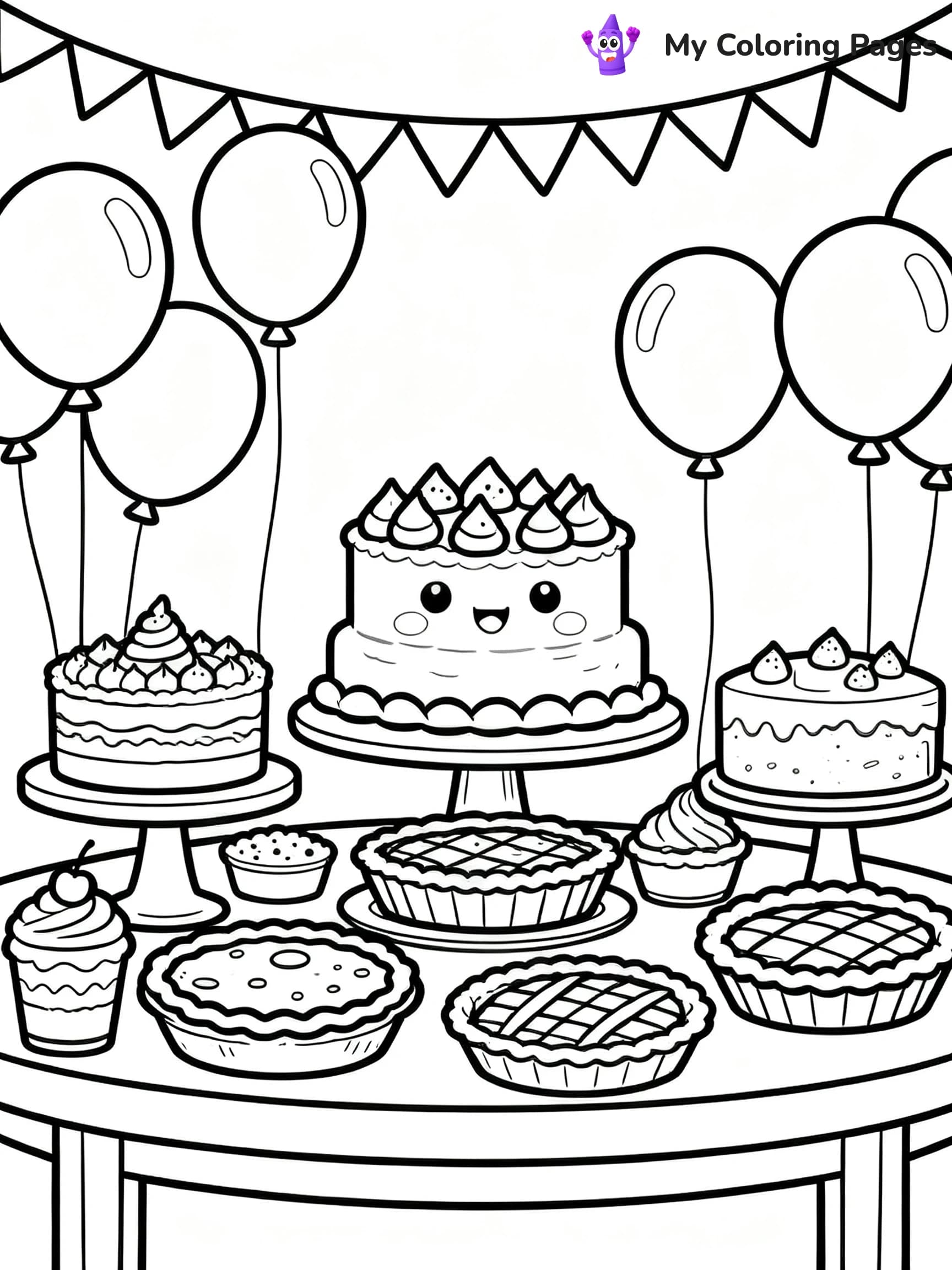 Pie Coloring Pages - 21