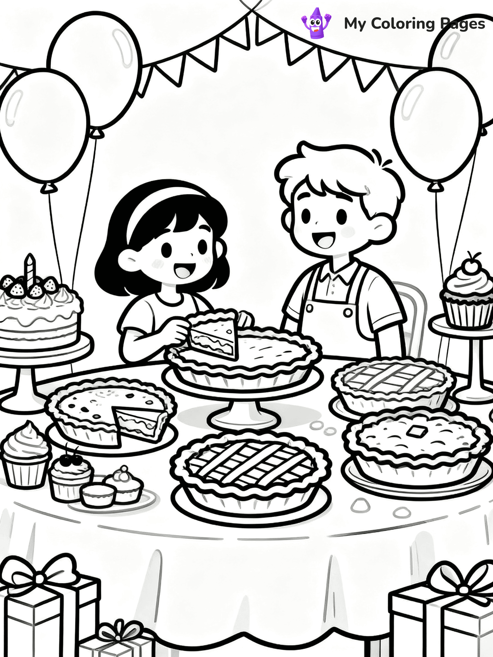 Pie Coloring Pages - 20