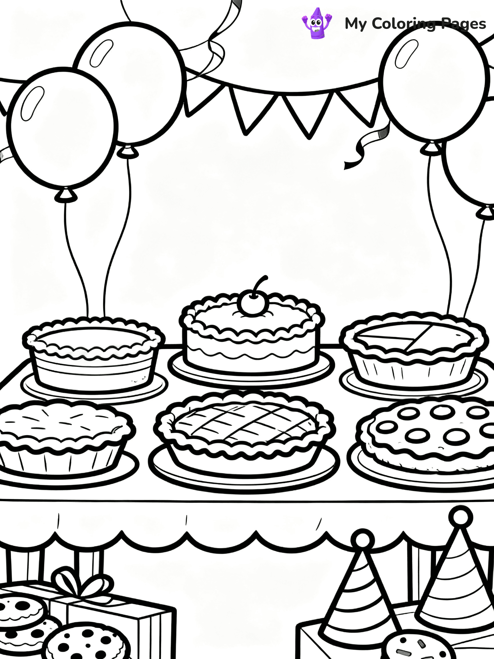 Pie Coloring Pages - 19
