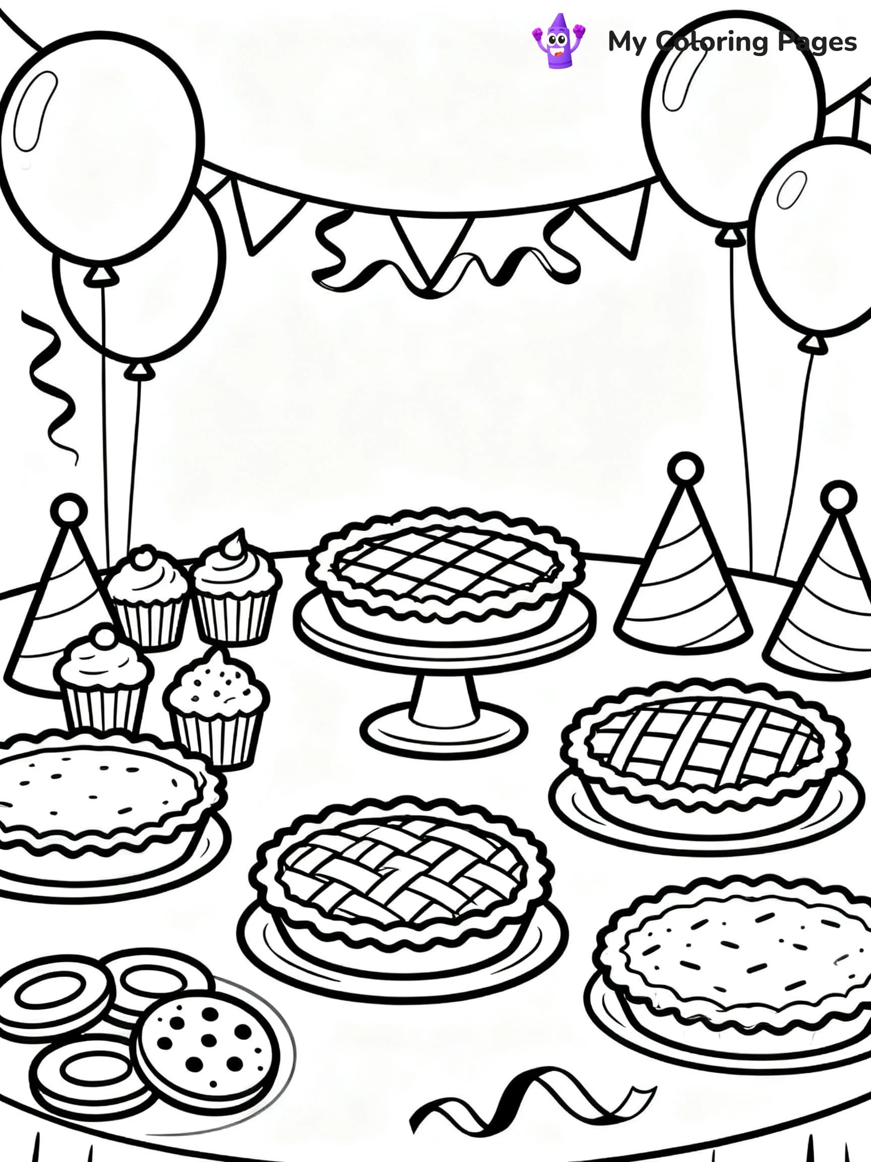 Pie Coloring Pages - 18