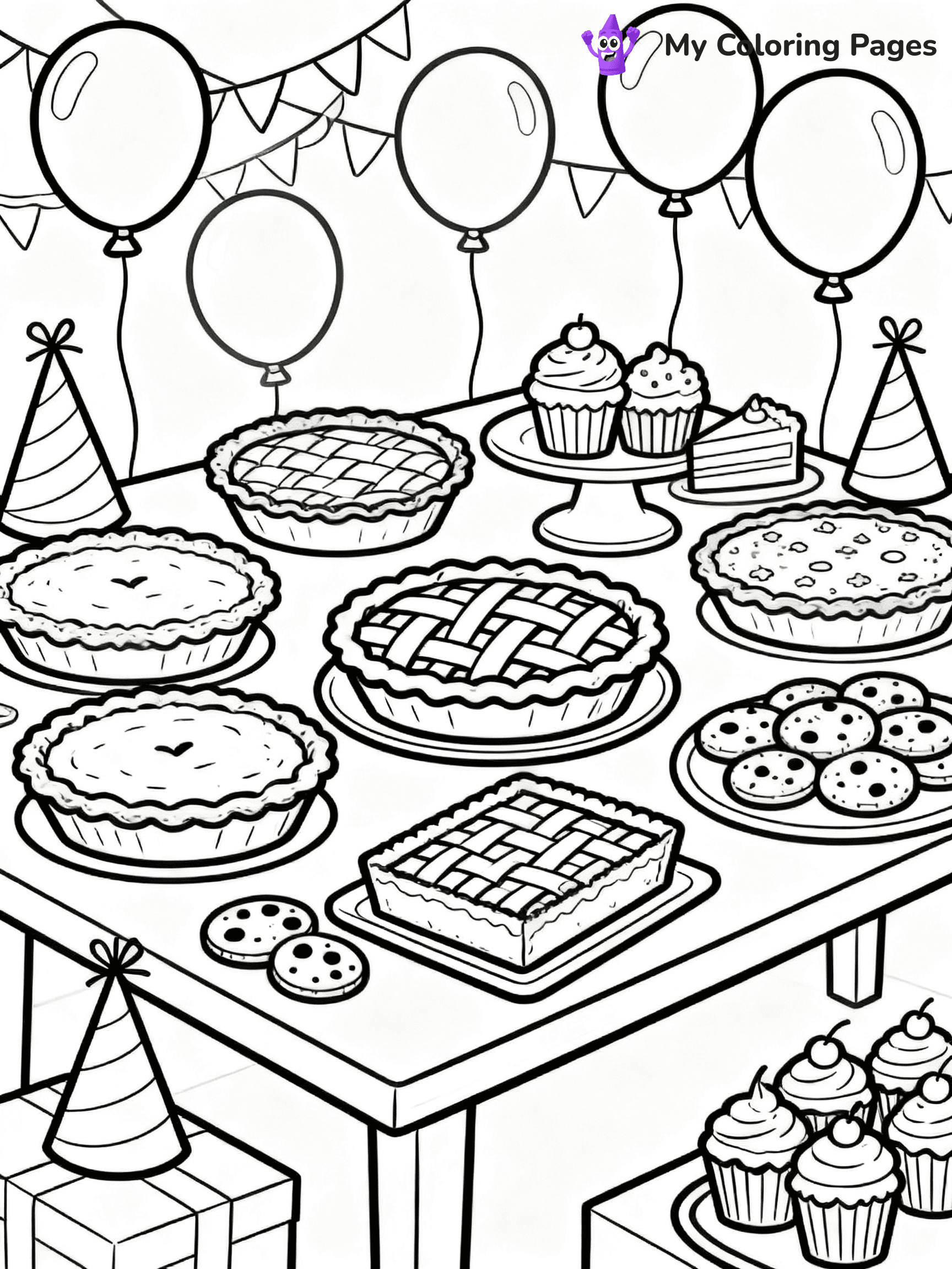 Pie Coloring Pages - 16