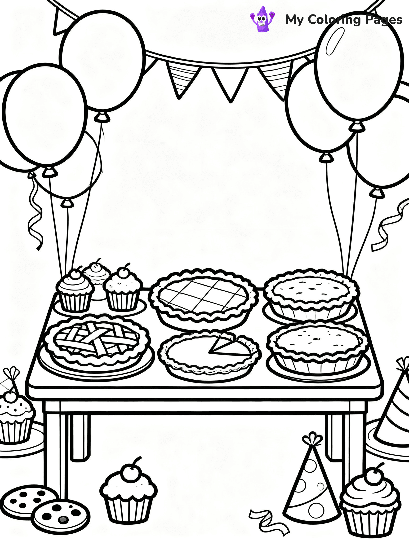 Pie Coloring Pages - 15