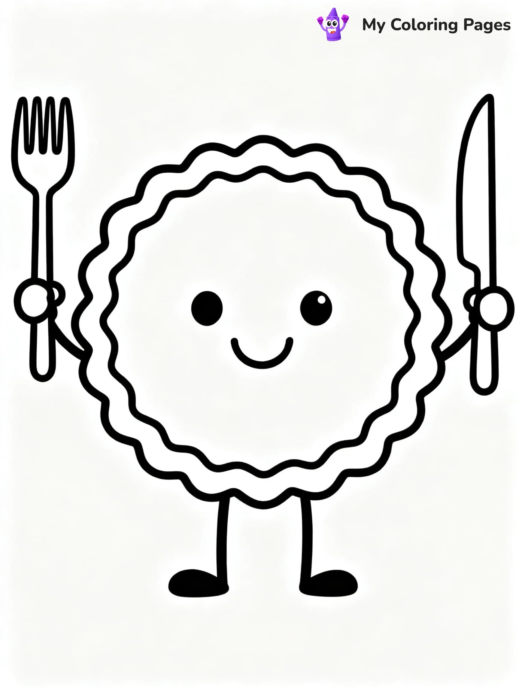 Pie Coloring Pages - 12