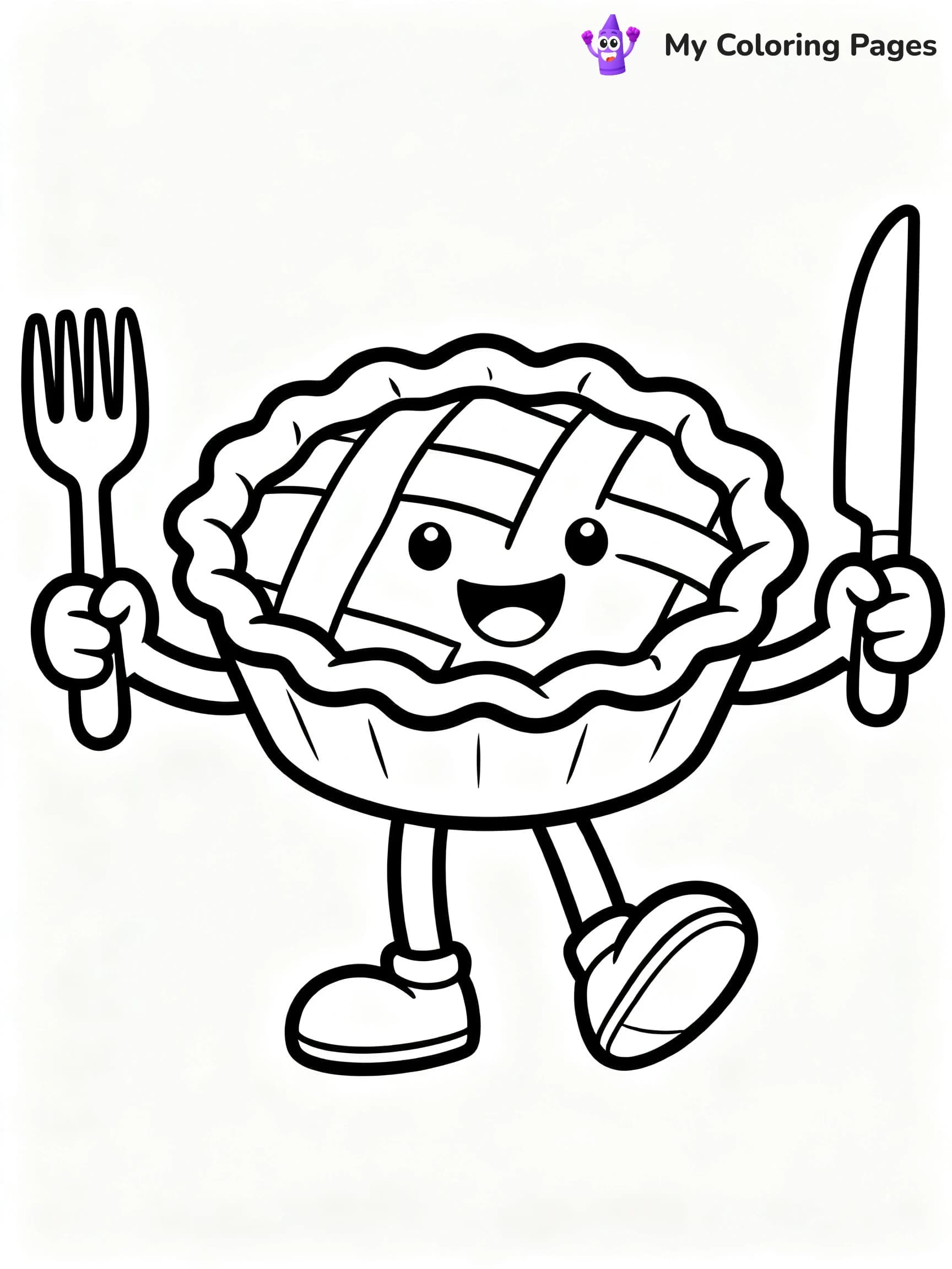 Pie Coloring Pages - 8