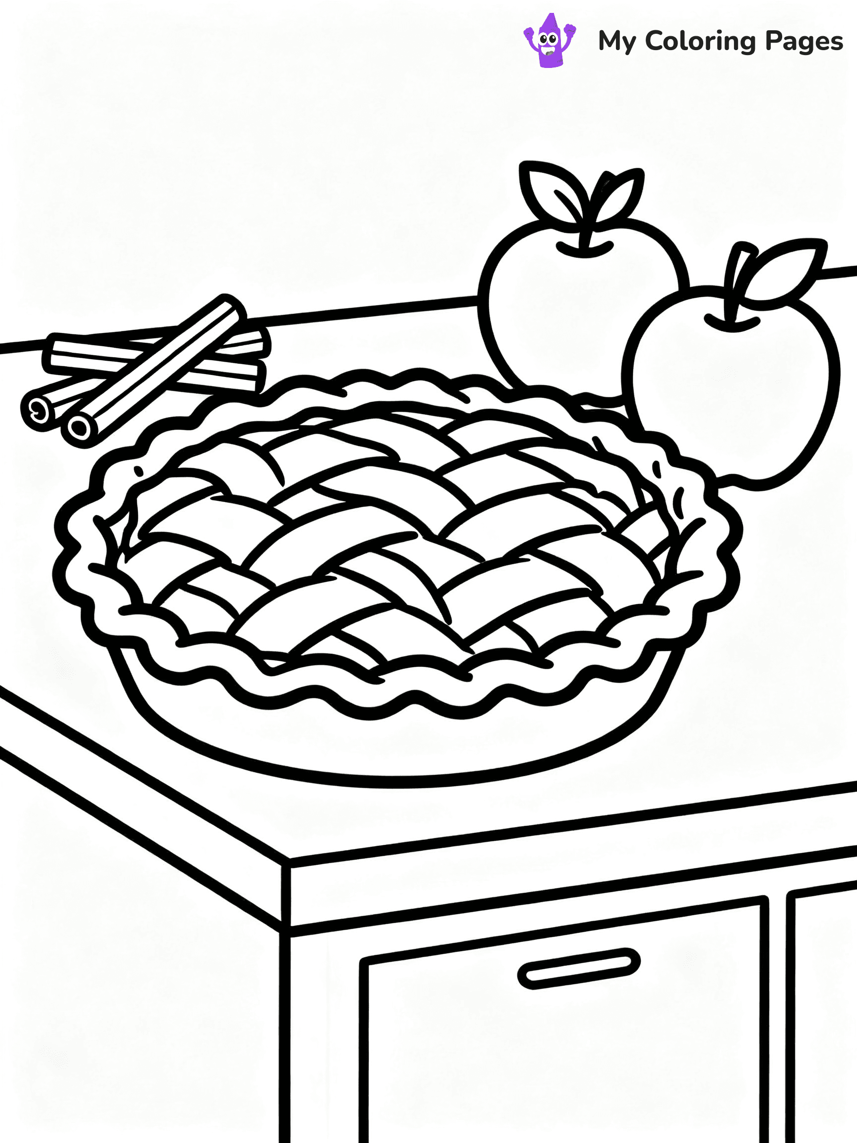 Pie Coloring Pages - 6