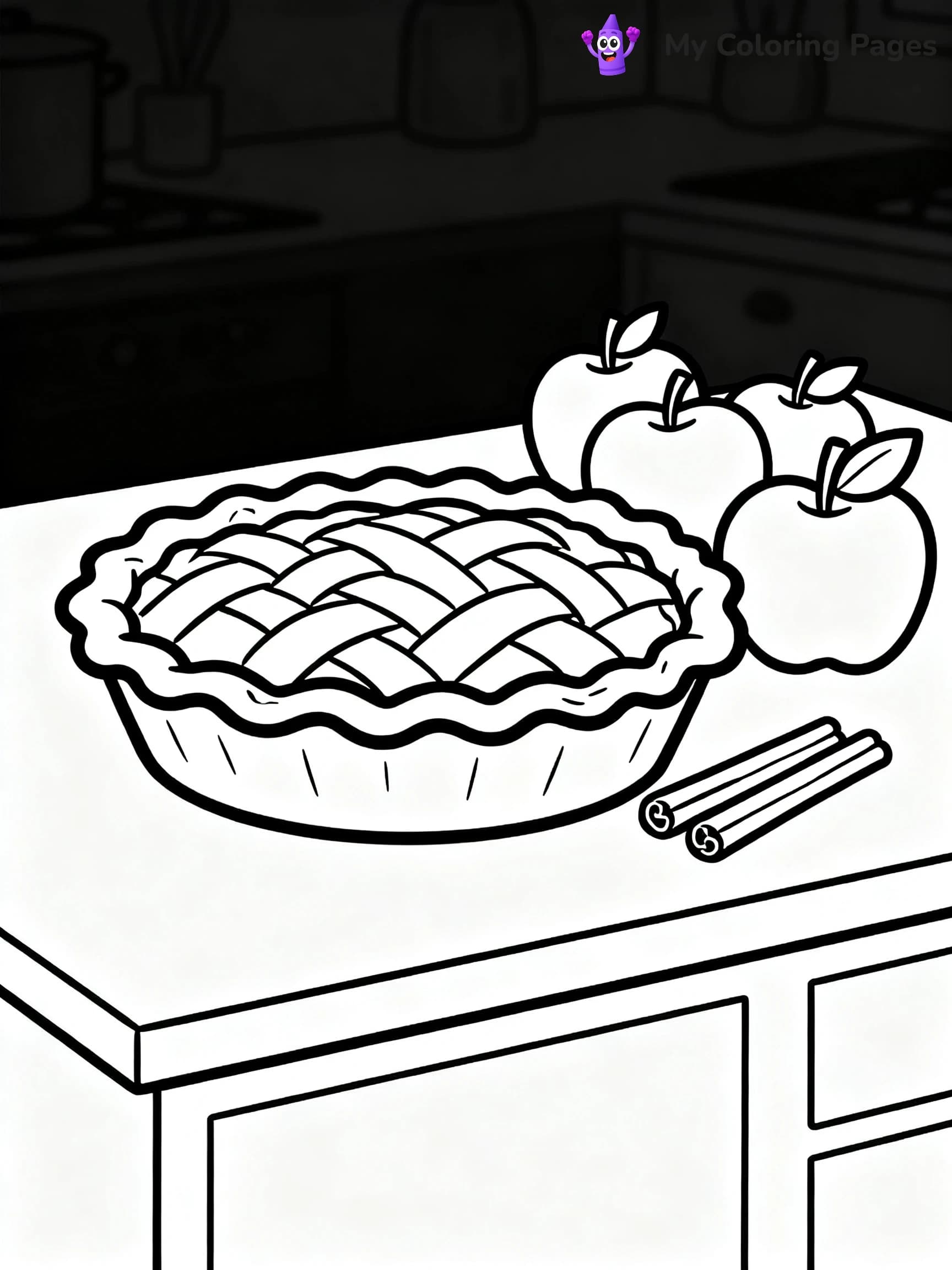 Pie Coloring Pages - 5