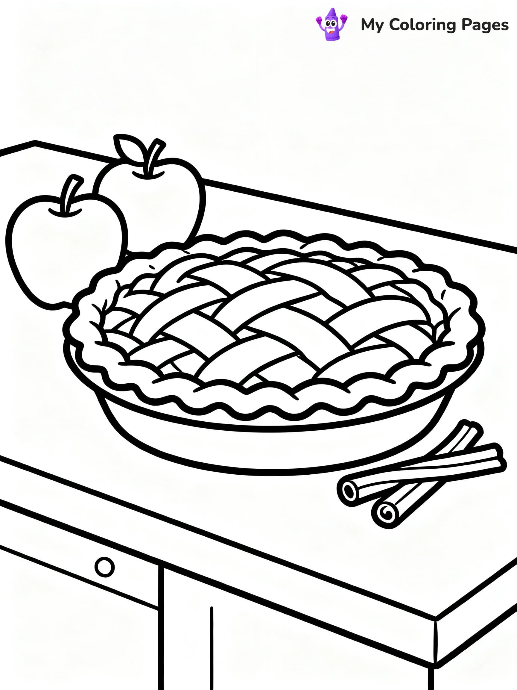 Pie Coloring Pages - 4