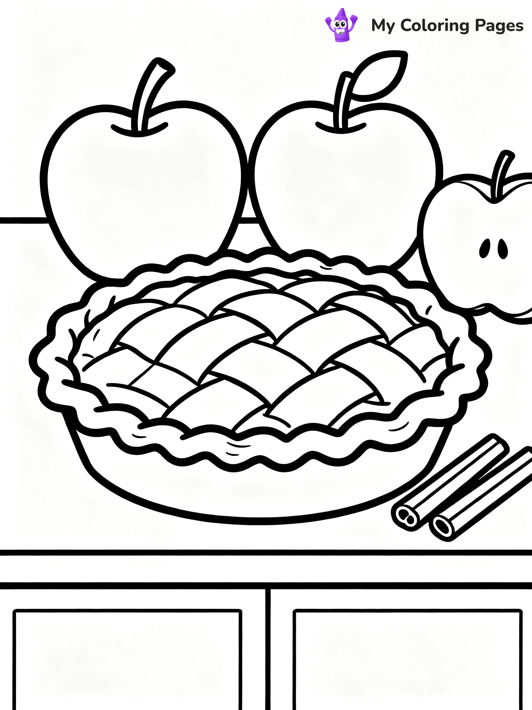 Pie Coloring Pages - 2