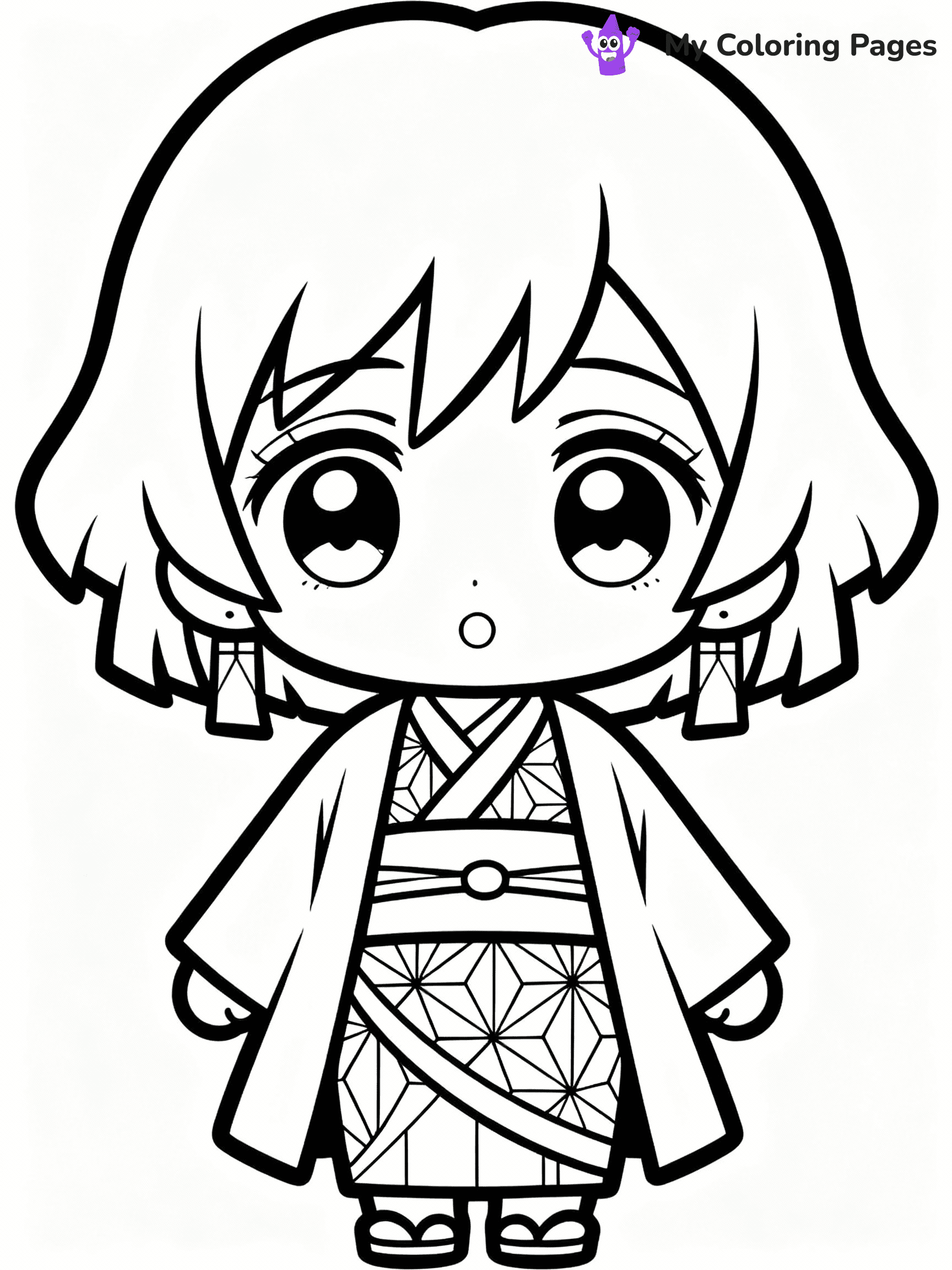 Nezuko Coloring Pages - 33