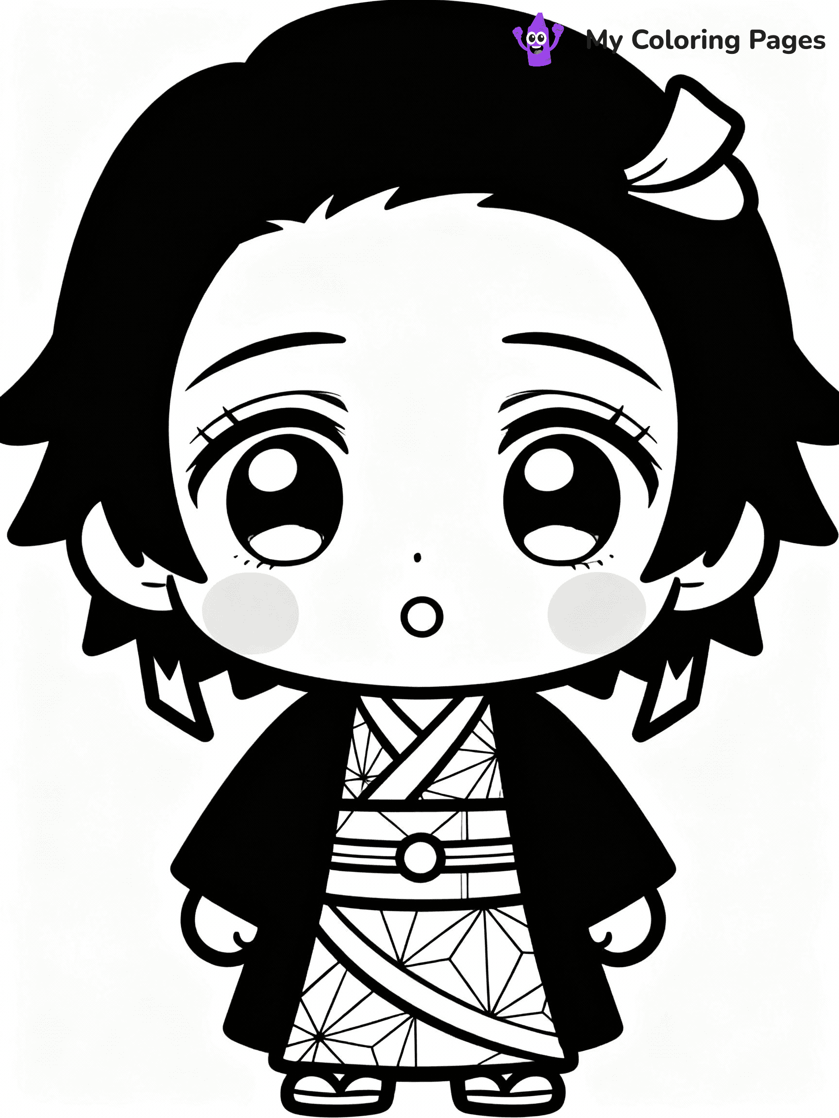 Nezuko Coloring Pages - 32