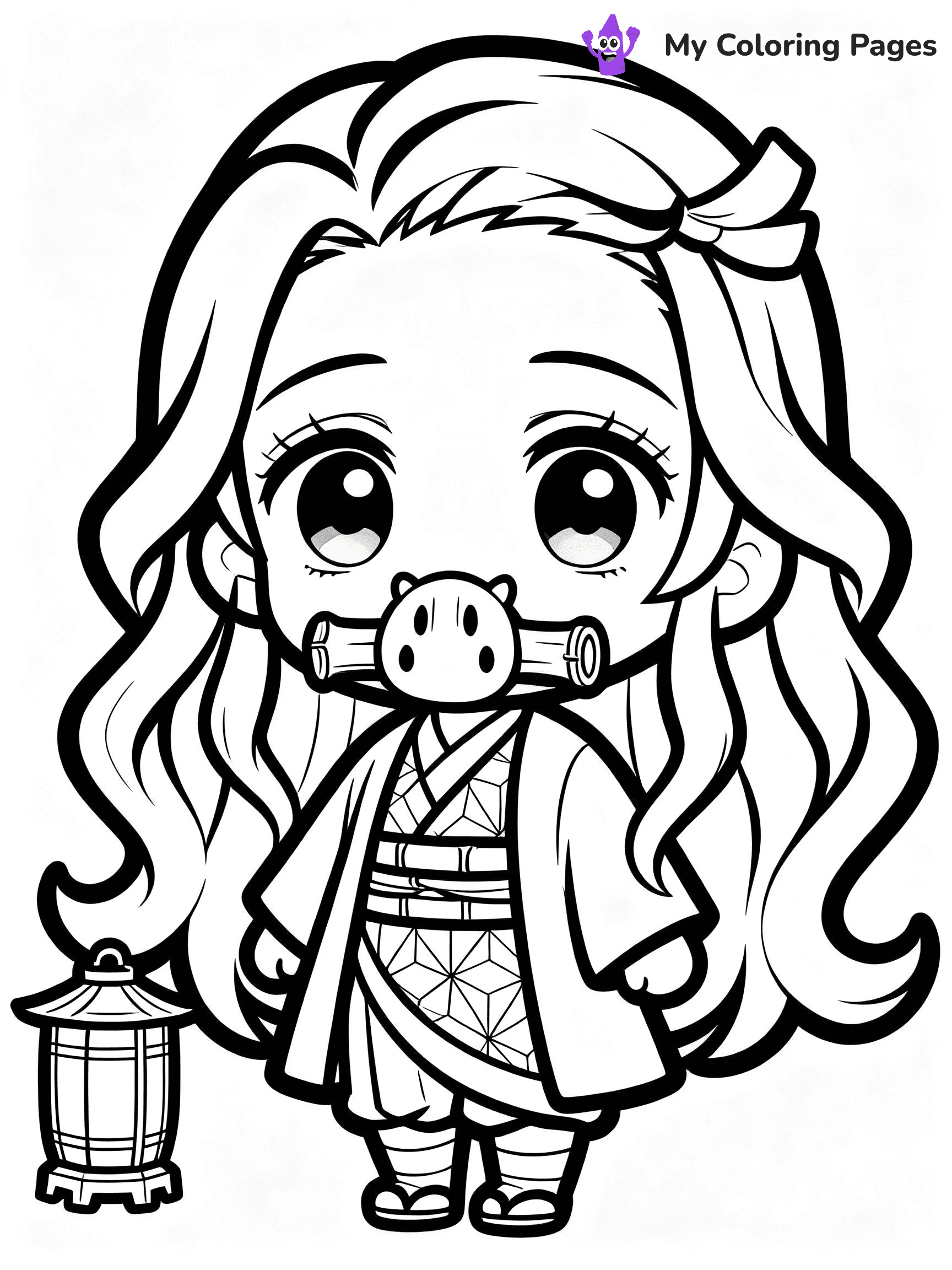 Nezuko Coloring Pages - 31