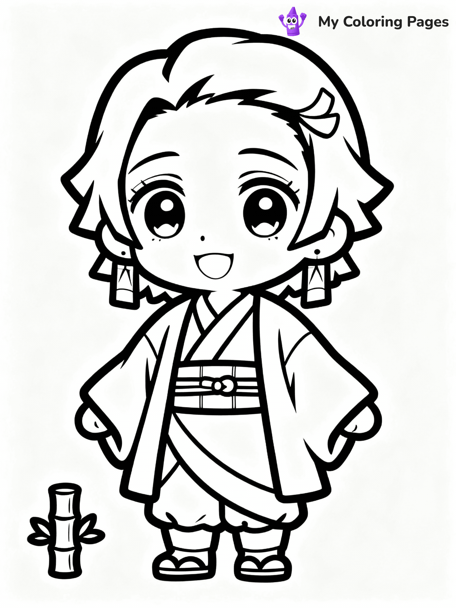 Nezuko Coloring Pages - 29