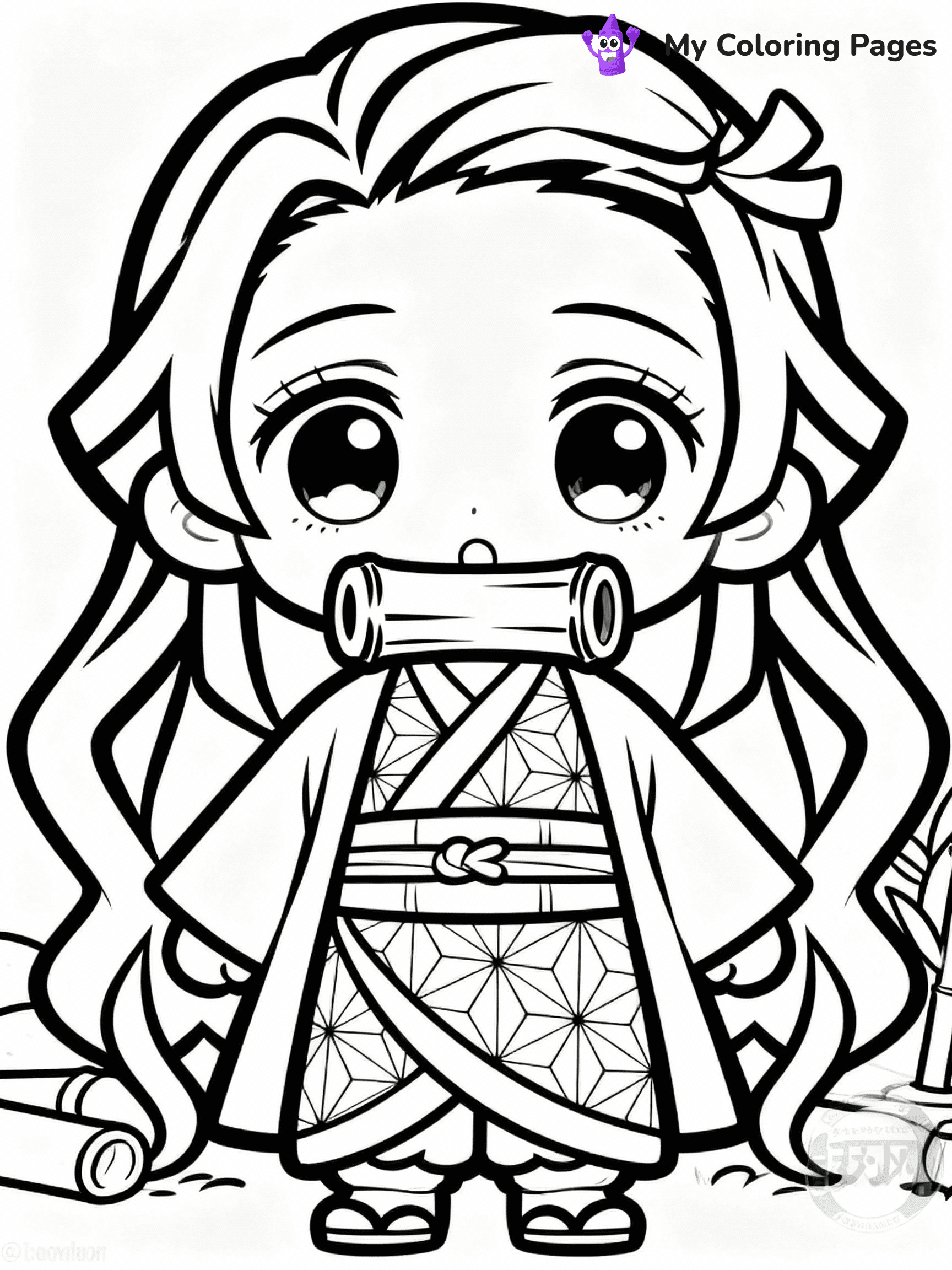 Nezuko Coloring Pages - 28