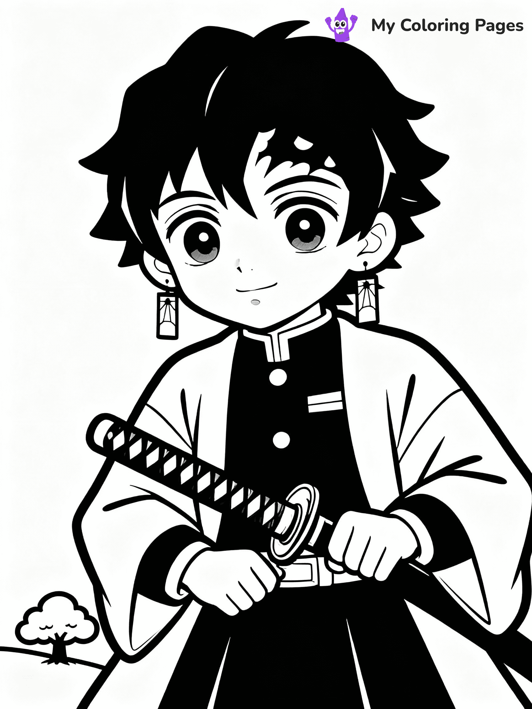 Nezuko Coloring Pages - 27