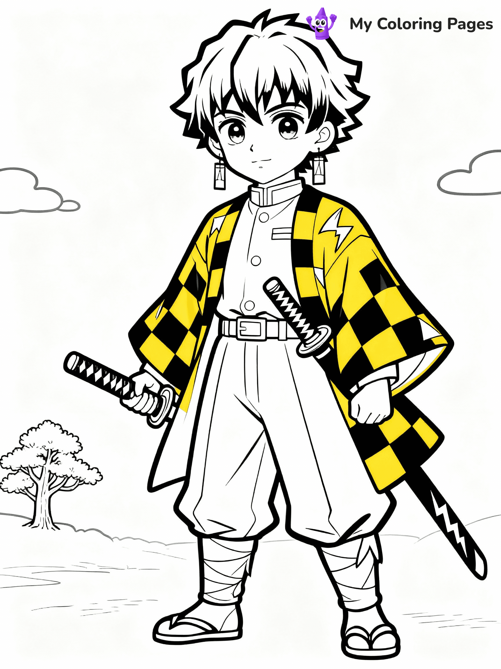 Nezuko Coloring Pages - 26