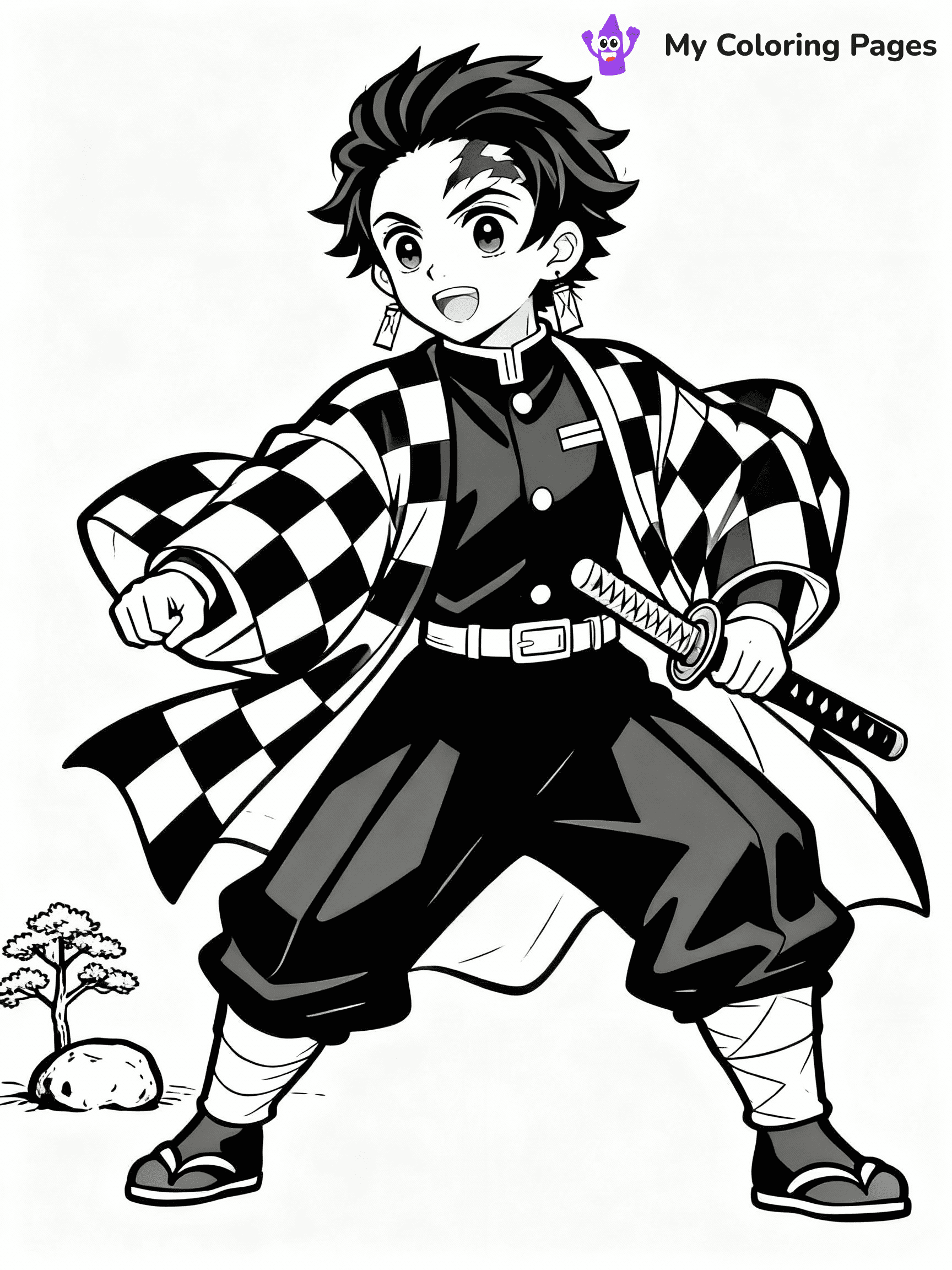 Nezuko Coloring Pages - 25