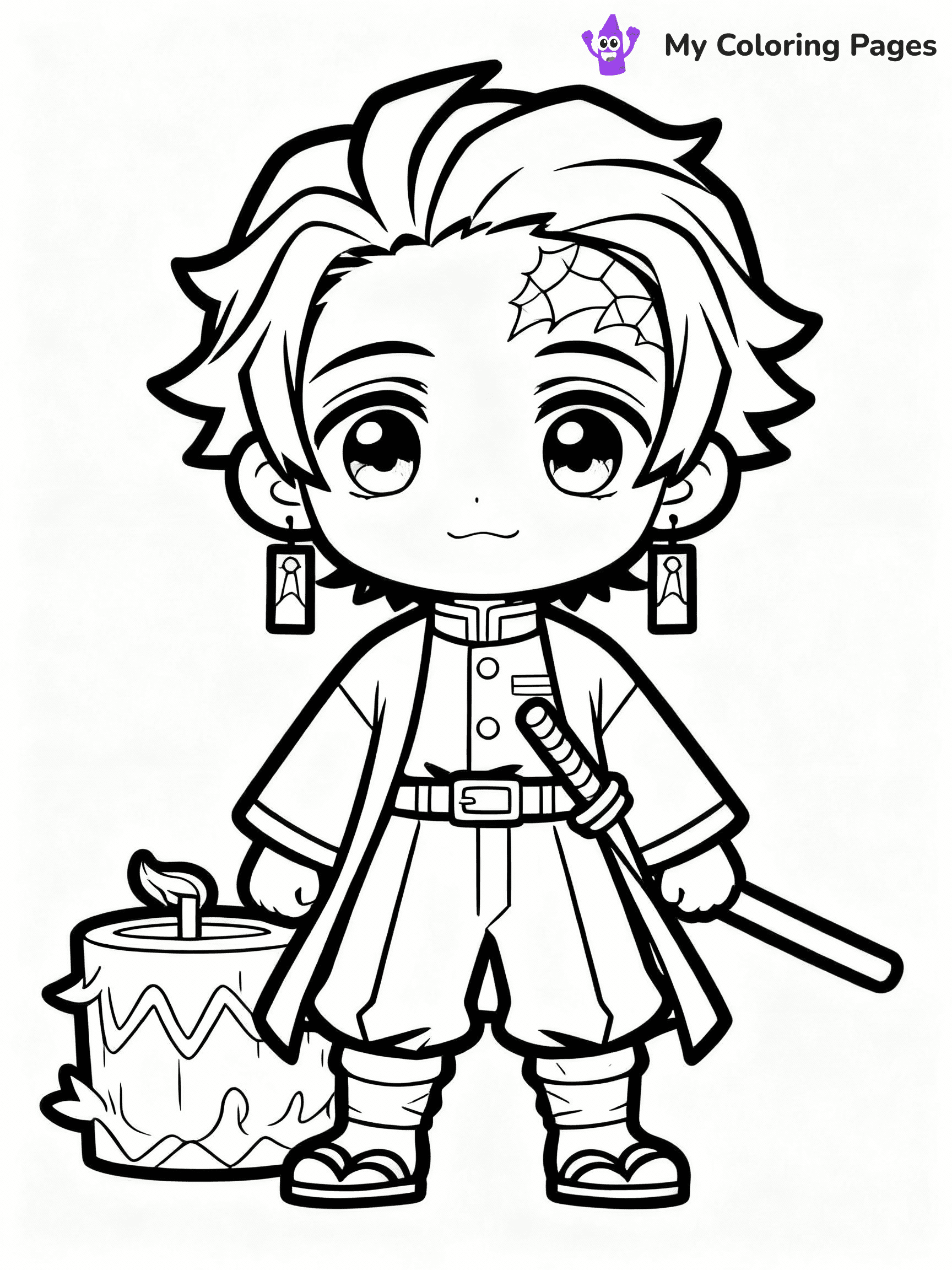 Nezuko Coloring Pages - 24