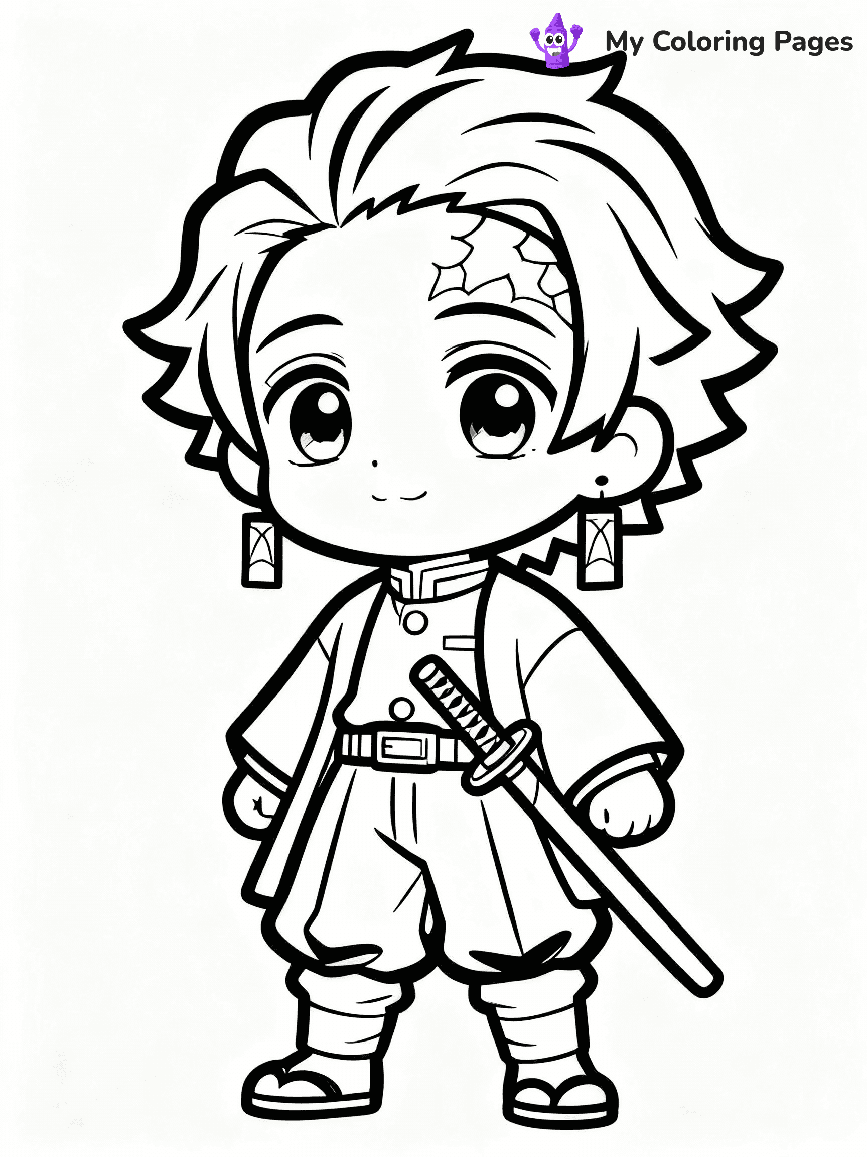 Nezuko Coloring Pages - 22